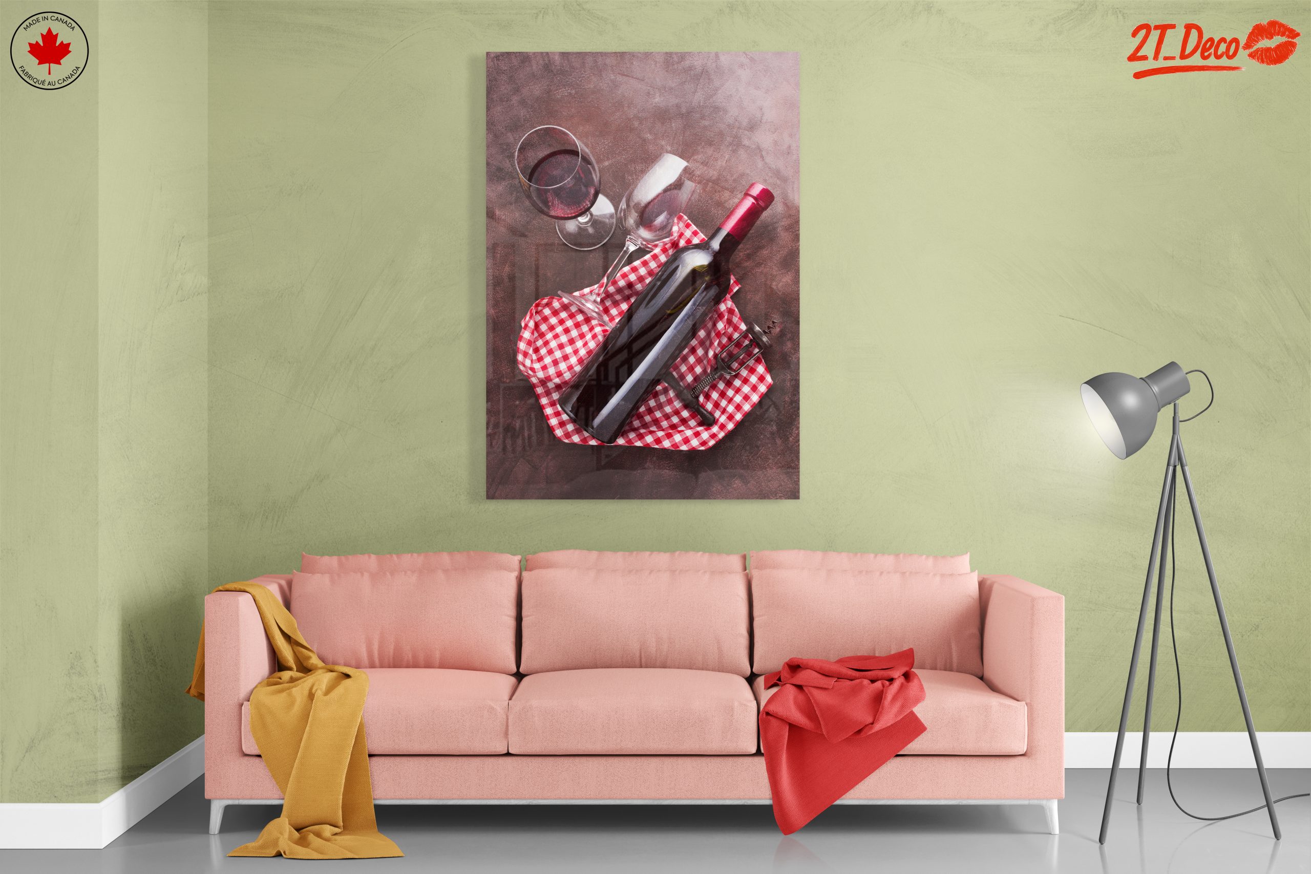 Elegant Wine Bottle and Glasses Still Life - Image 7