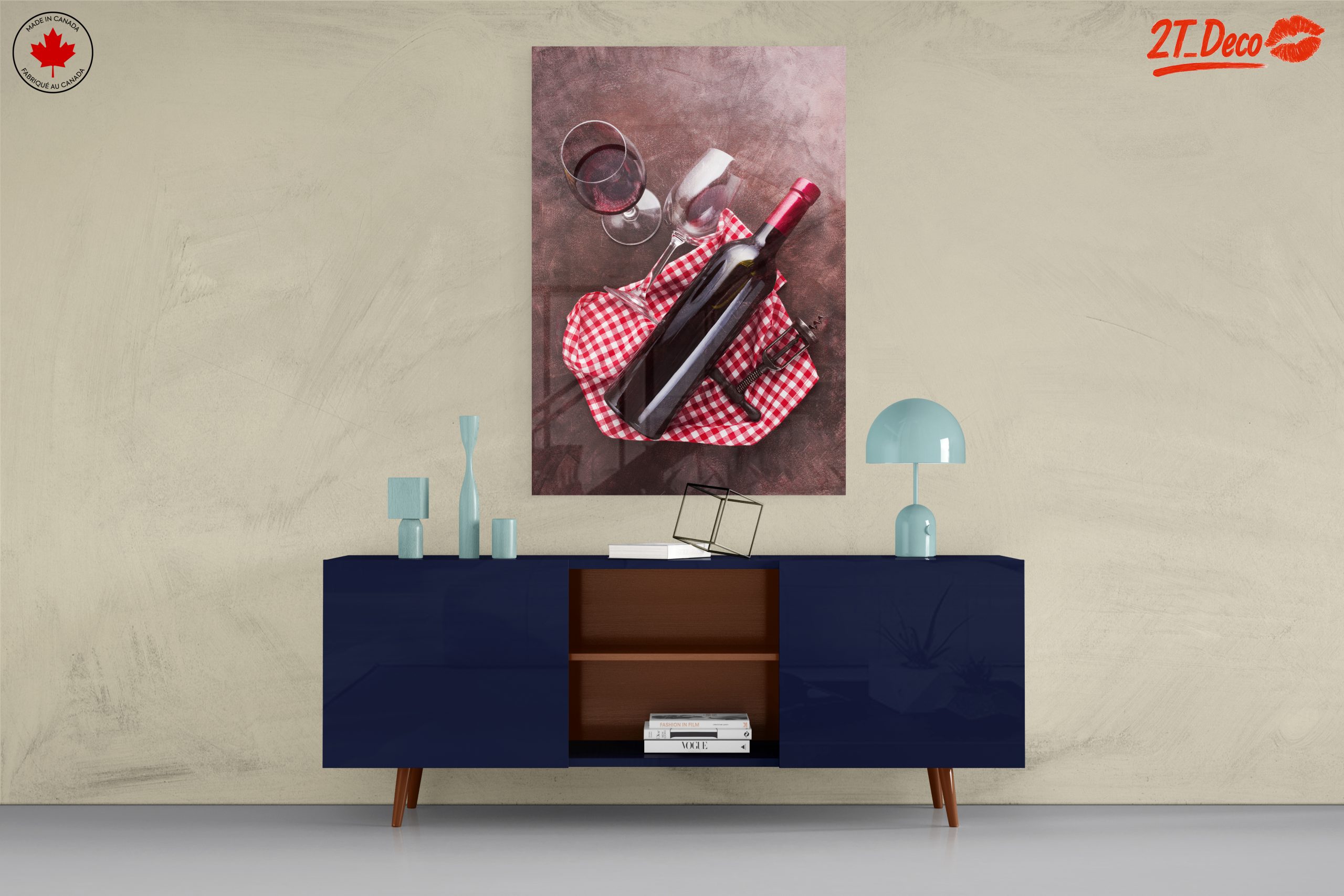 Elegant Wine Bottle and Glasses Still Life - Image 8