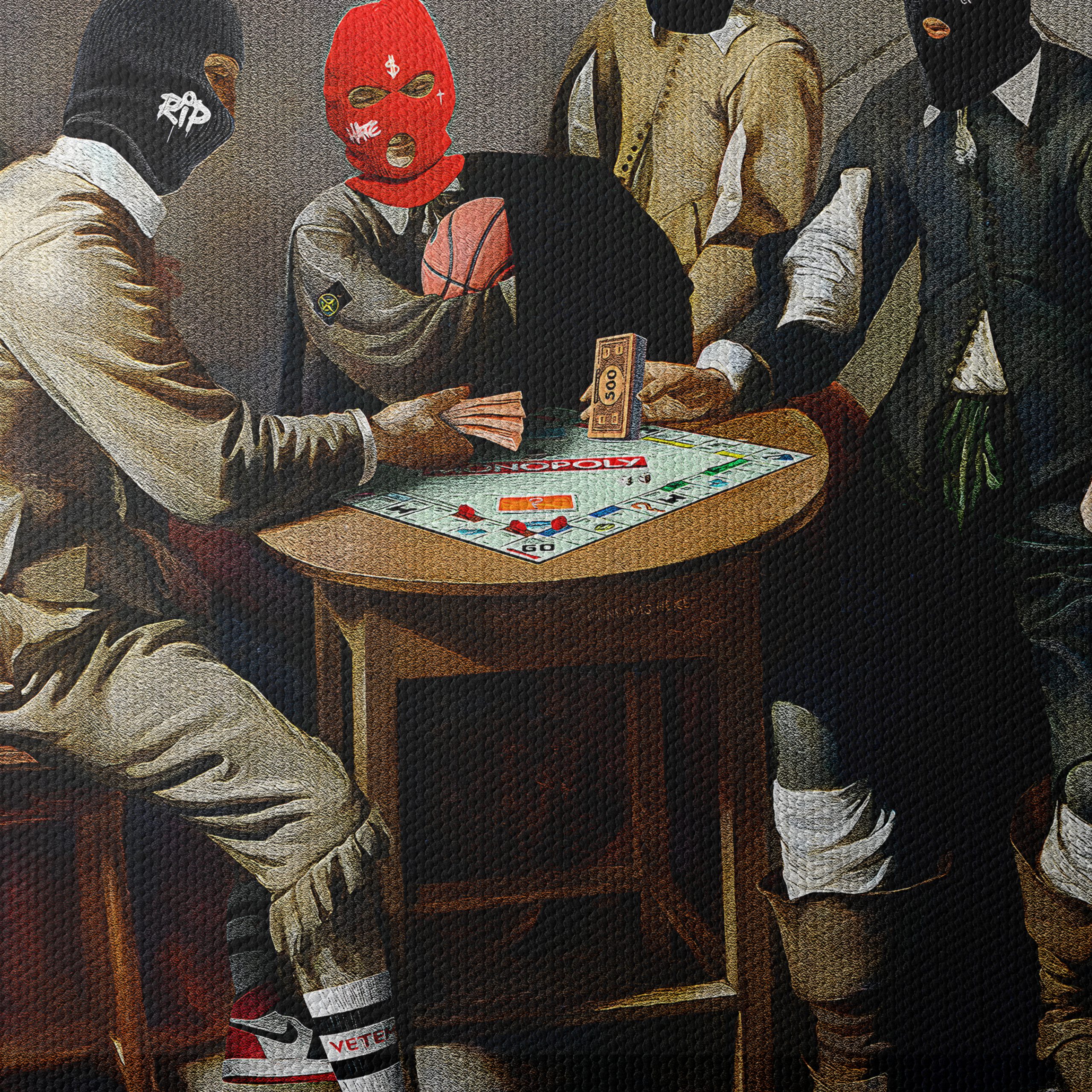 Gangsters Playing Monopoly in Urban Setting - Image 4
