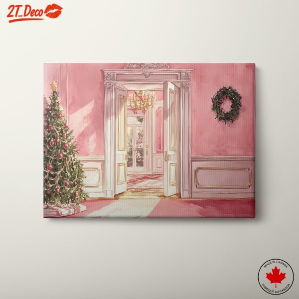 Charming Pink Blossoms in Festive Interior
