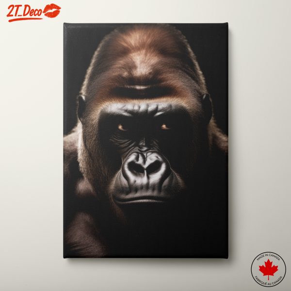 Majestic Gorilla Portrait in Close-Up