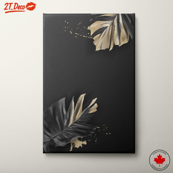 Stylized Tropical Leaves Artwork