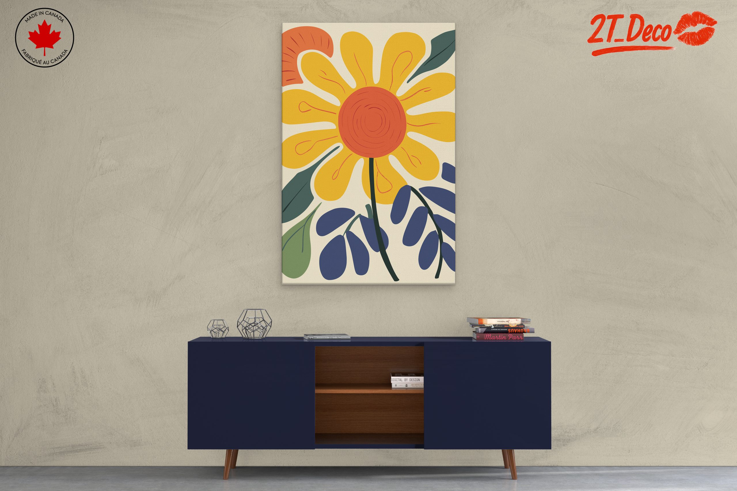Vibrant Botanical Abstract Flower Art 5 - Image 3
