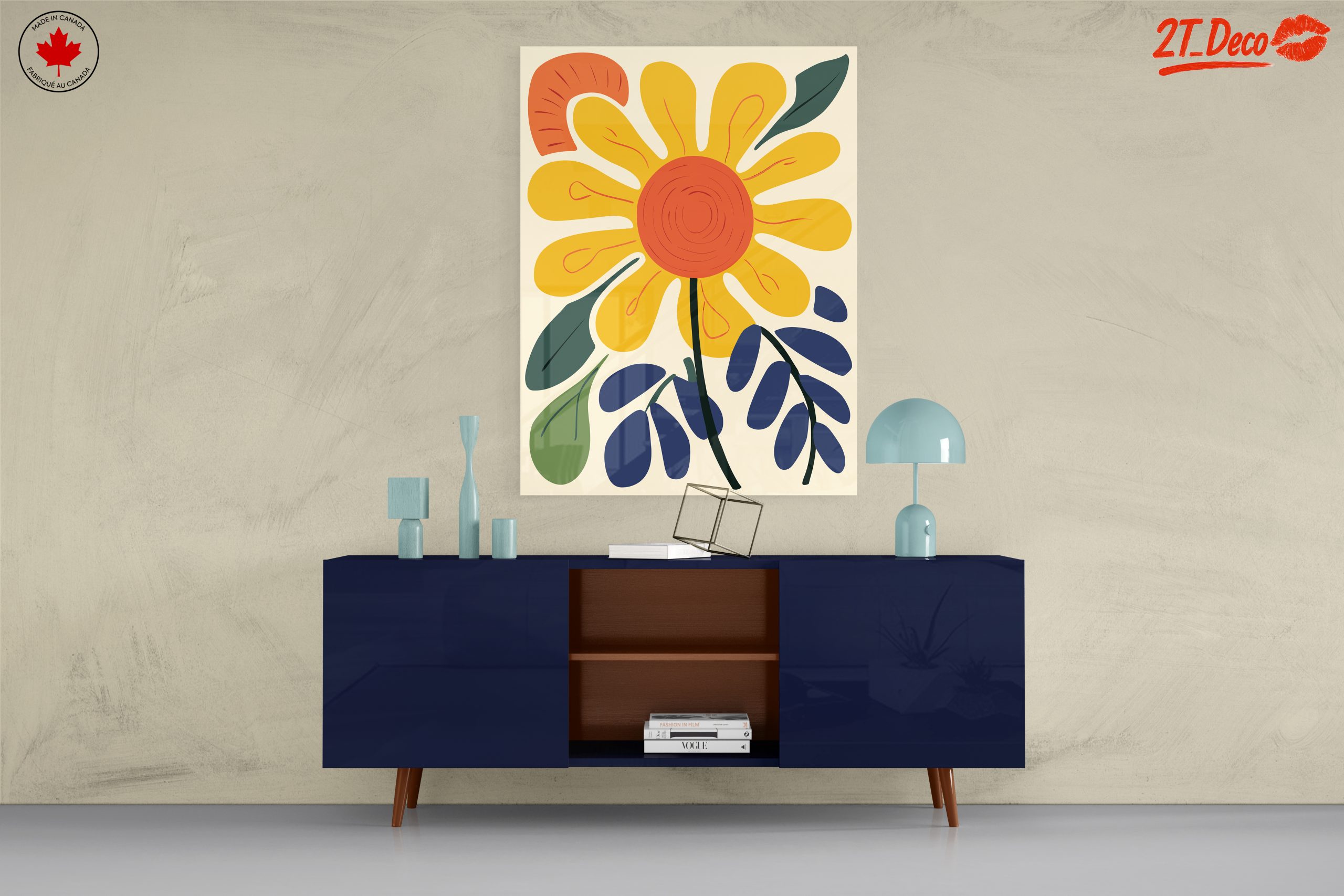 Vibrant Botanical Abstract Flower Art 5 - Image 8