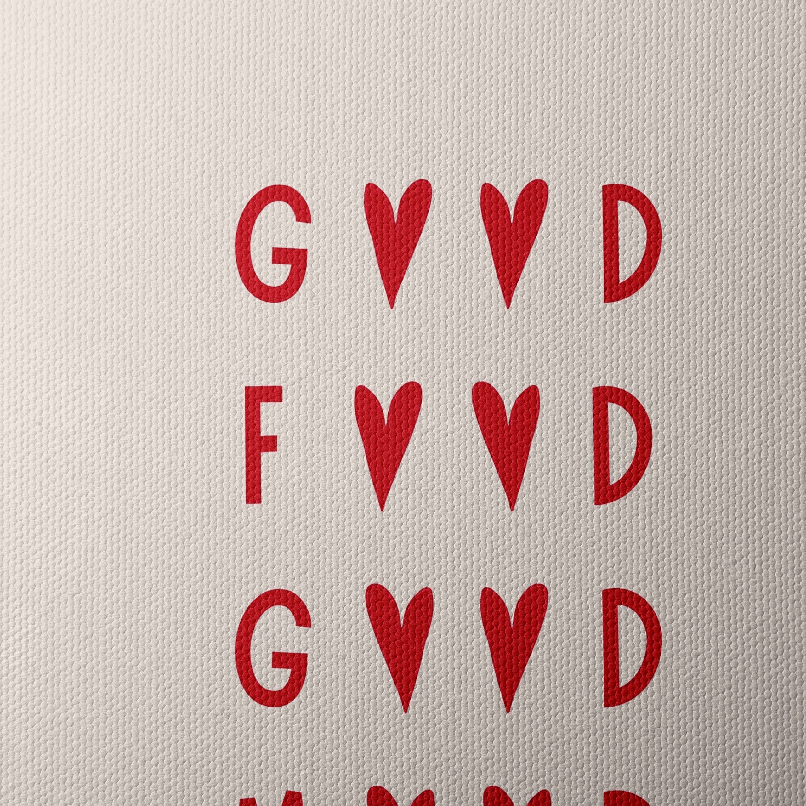 Good Food Good Mood Typography Art - Image 4