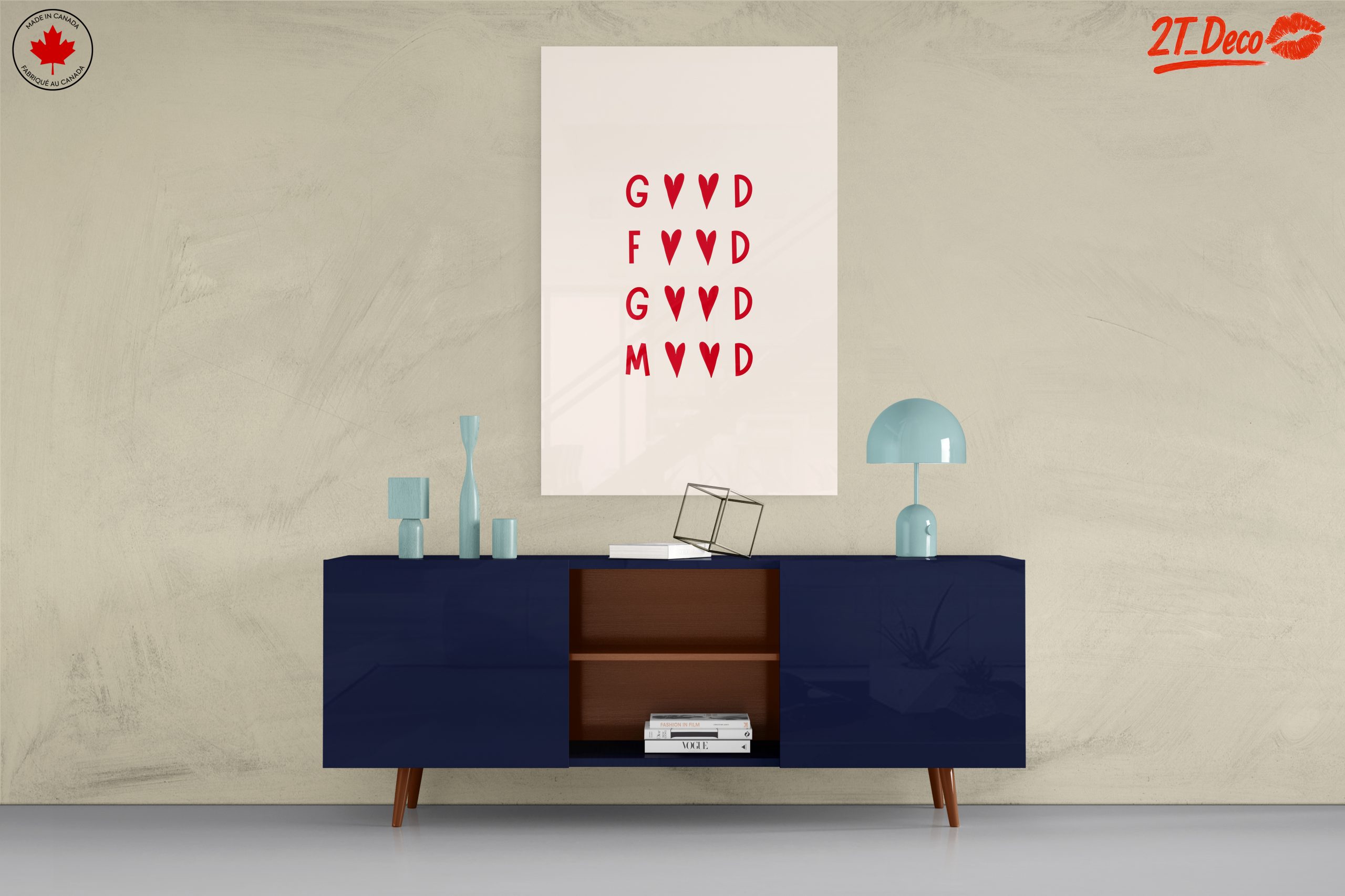 Good Food Good Mood Typography Art - Image 8