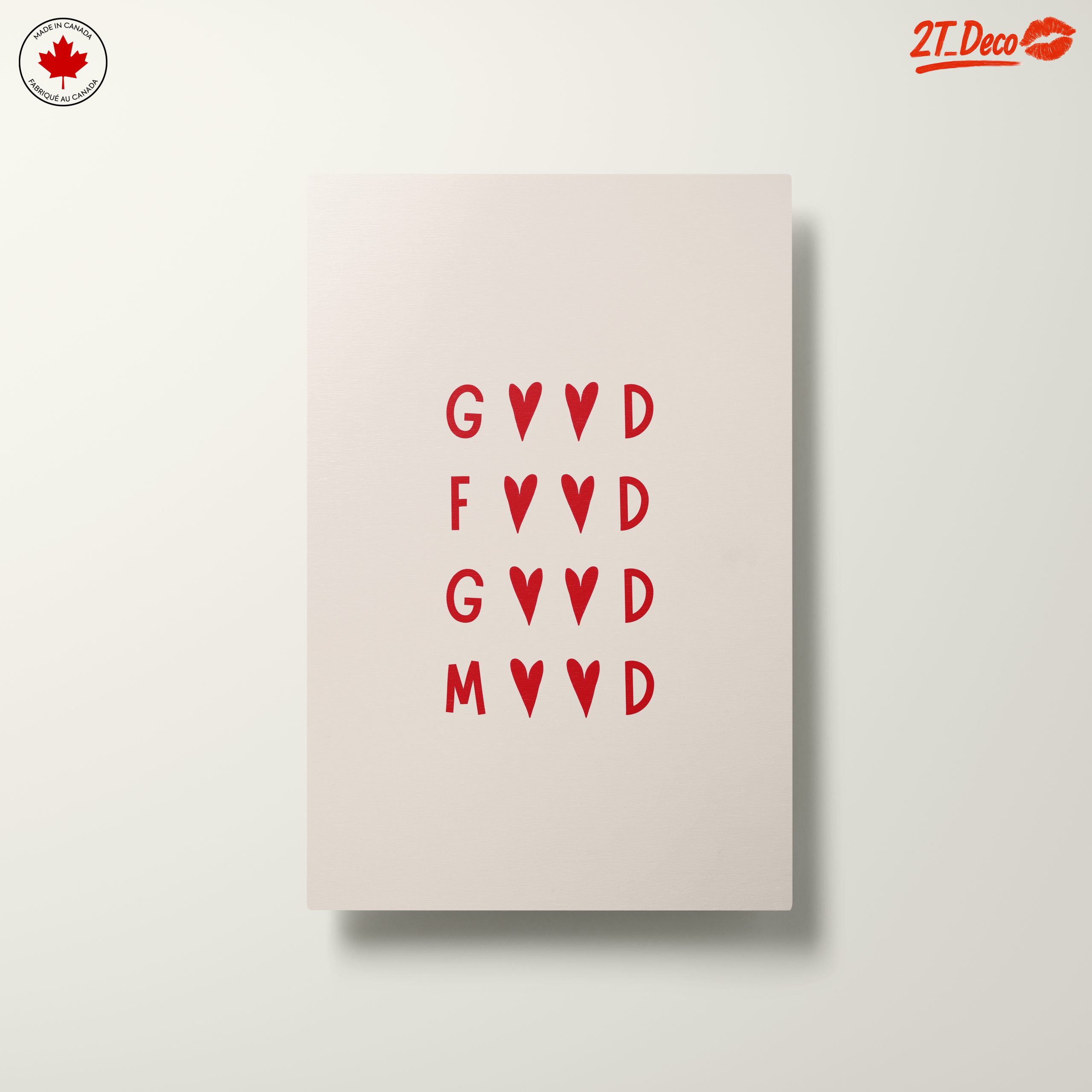 Good Food Good Mood Typography Art - Image 10