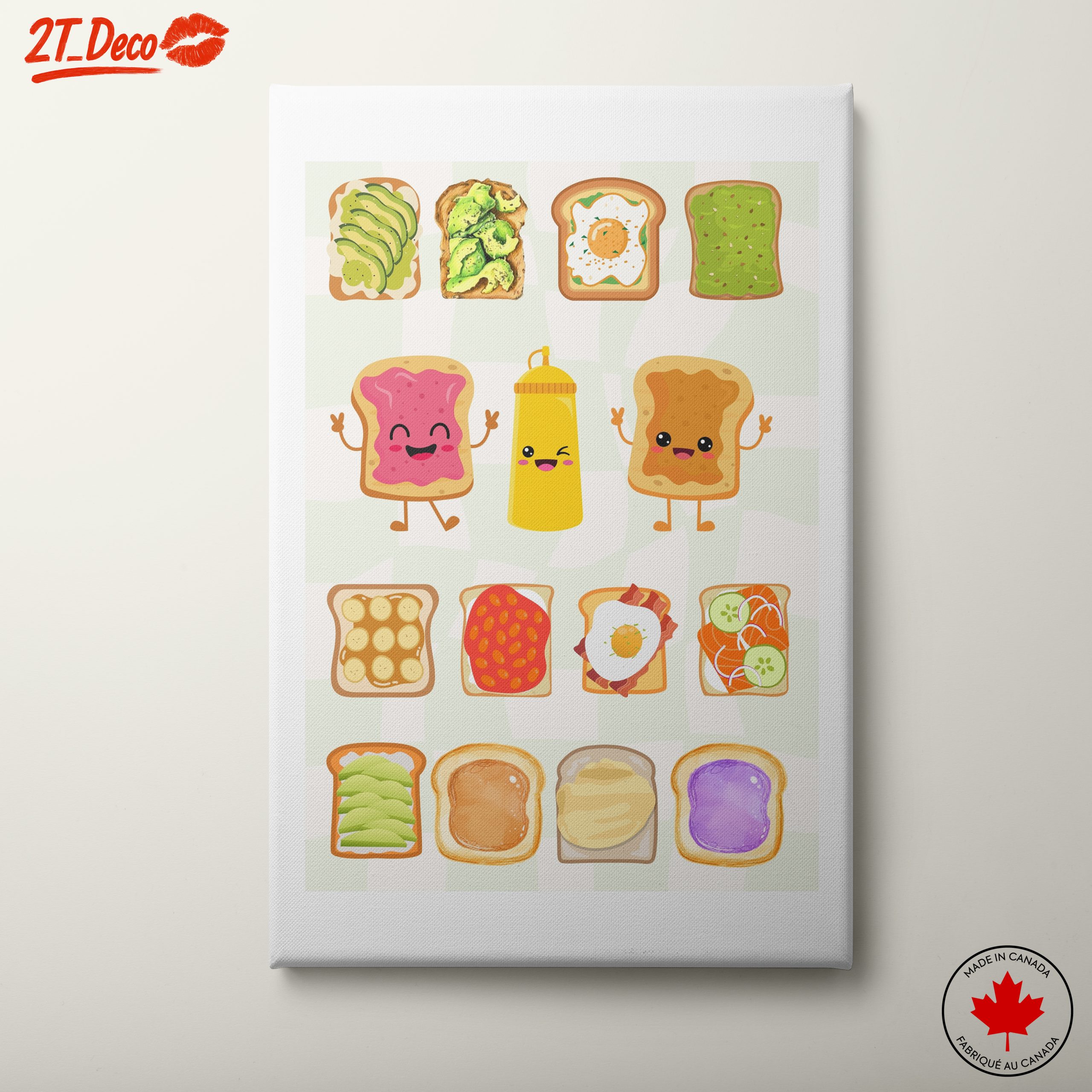 Playful Food Characters Illustration