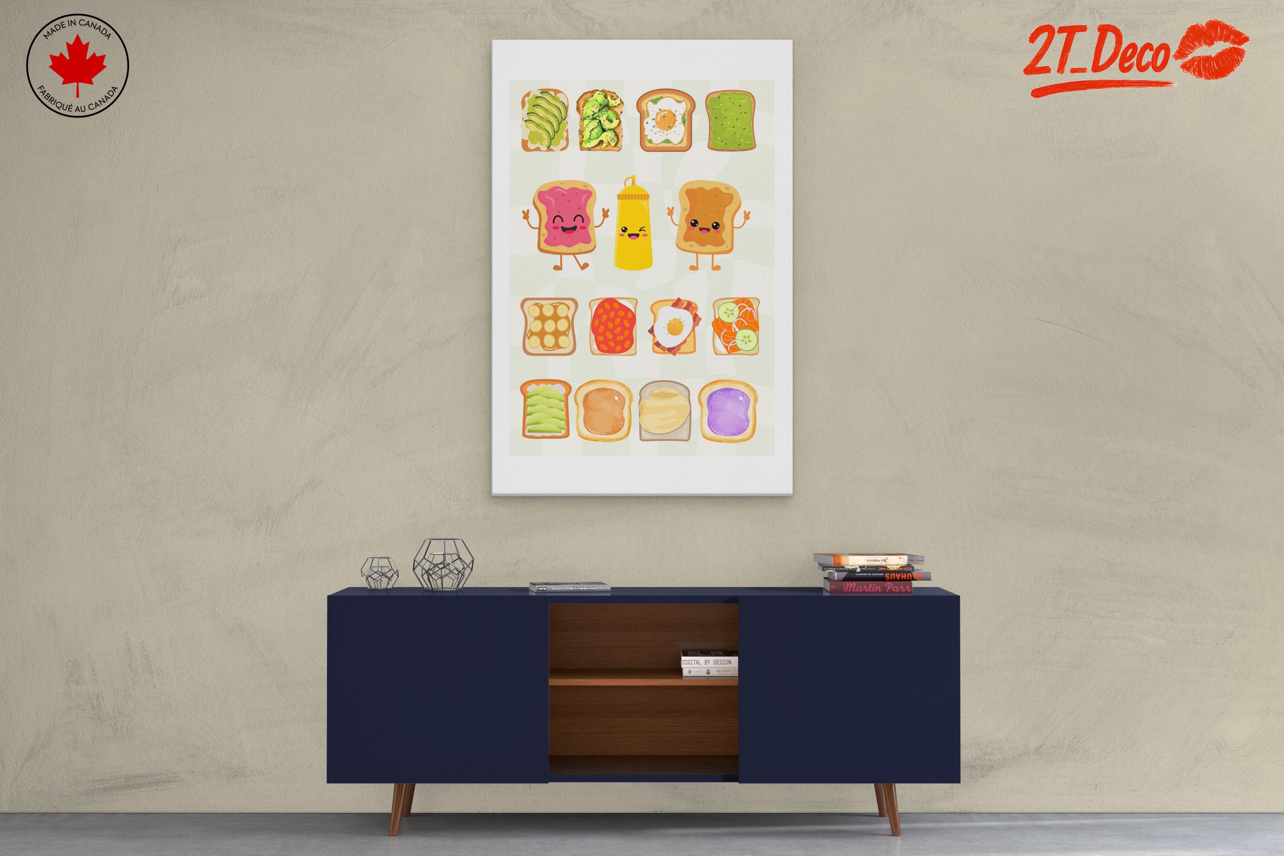 Playful Food Characters Illustration - Image 3