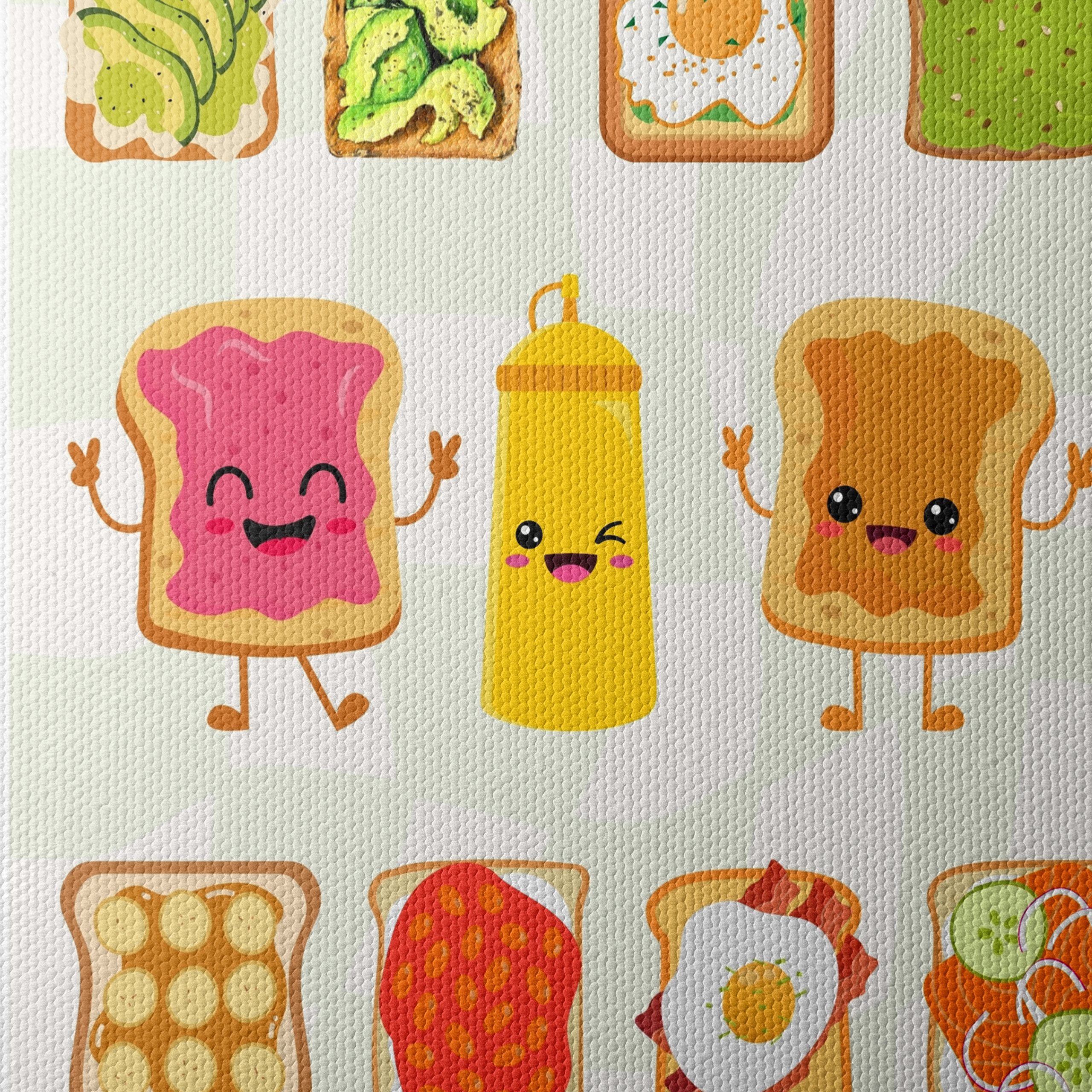Playful Food Characters Illustration - Image 4