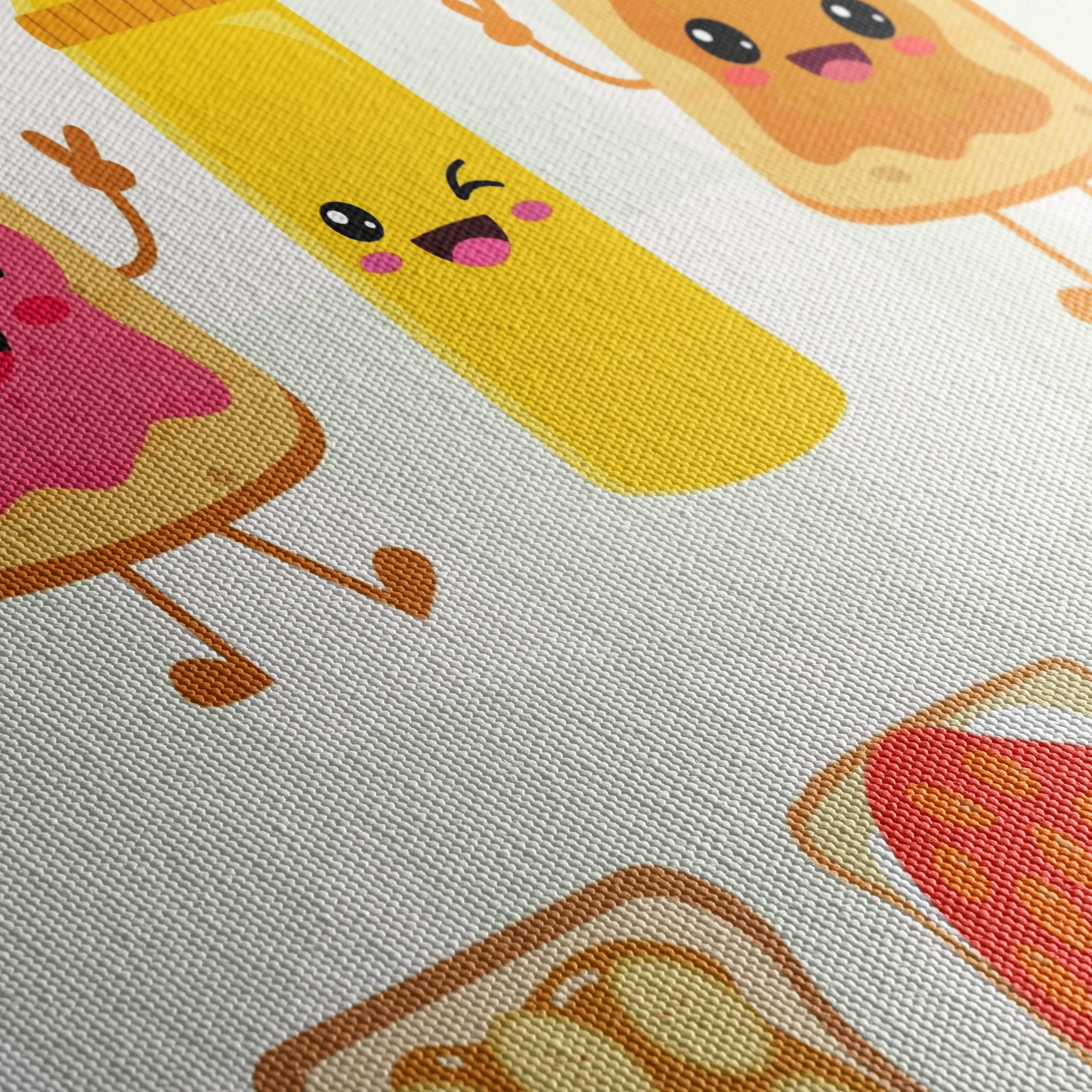 Playful Food Characters Illustration - Image 5