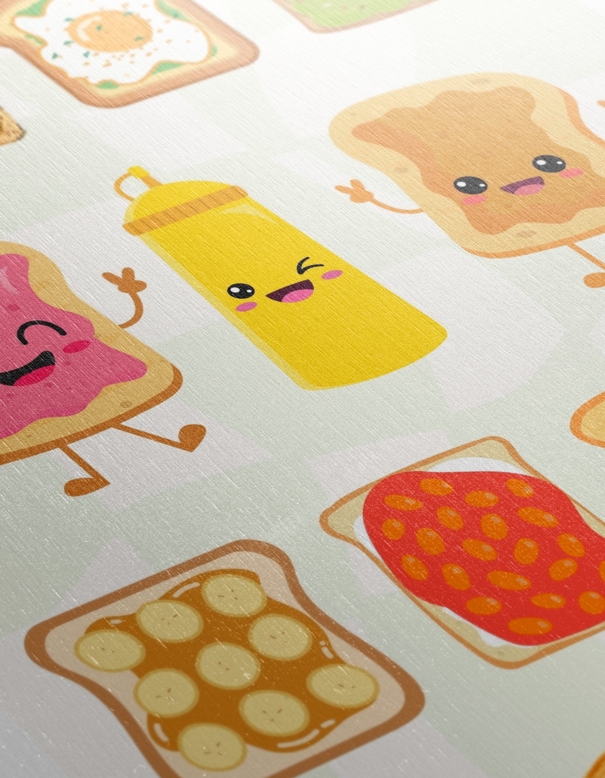 Playful Food Characters Illustration - Image 12