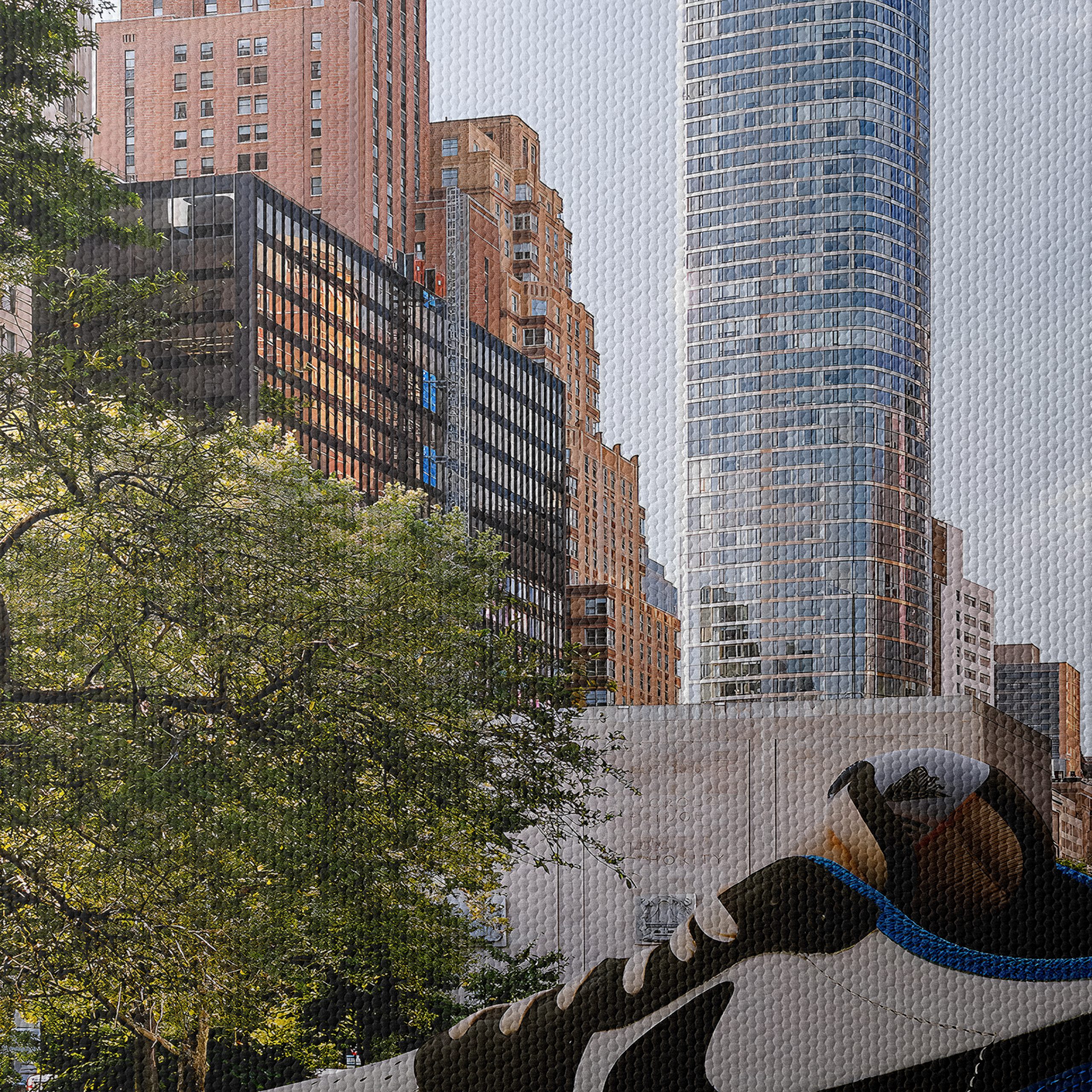 Urban Scene with Giant Nike Sneaker - Image 4