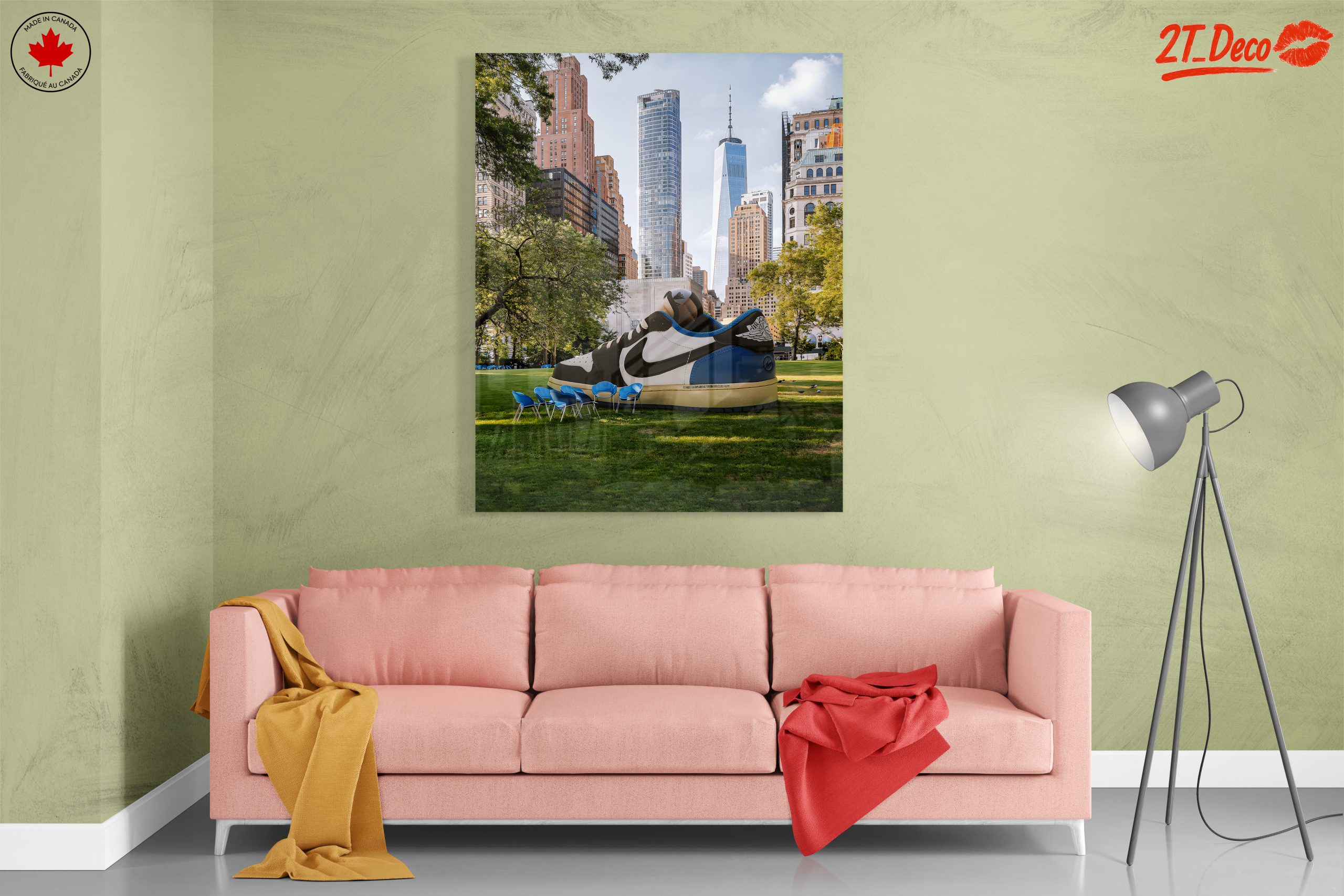 Urban Scene with Giant Nike Sneaker - Image 7
