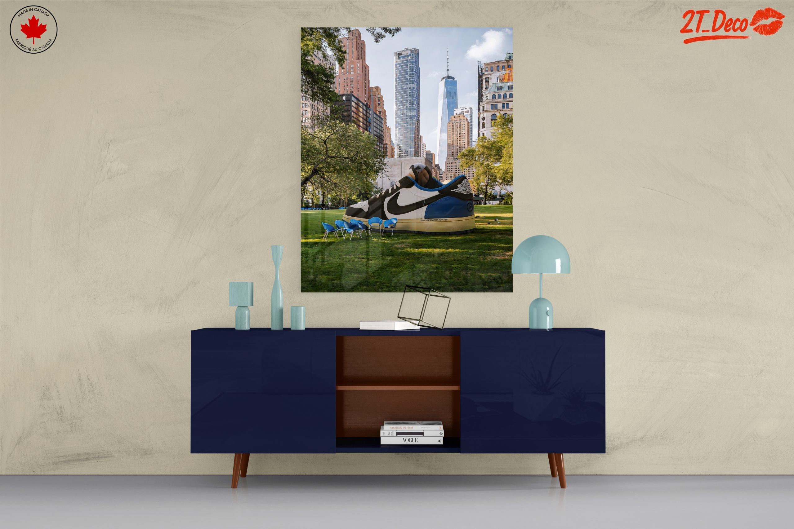 Urban Scene with Giant Nike Sneaker - Image 8