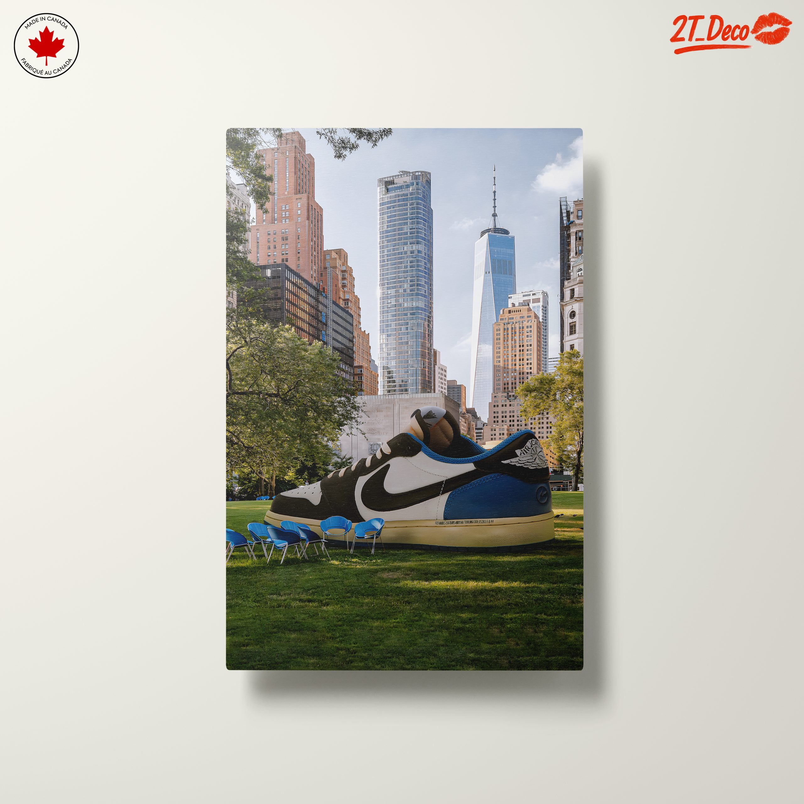 Urban Scene with Giant Nike Sneaker - Image 10