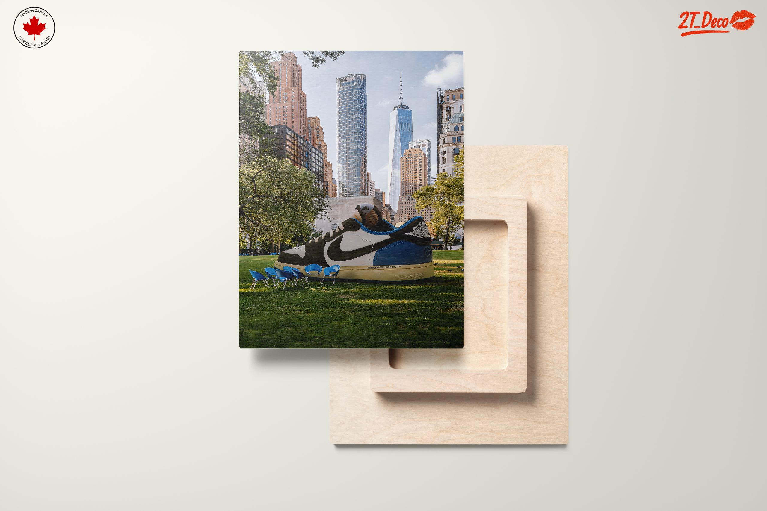 Urban Scene with Giant Nike Sneaker - Image 11