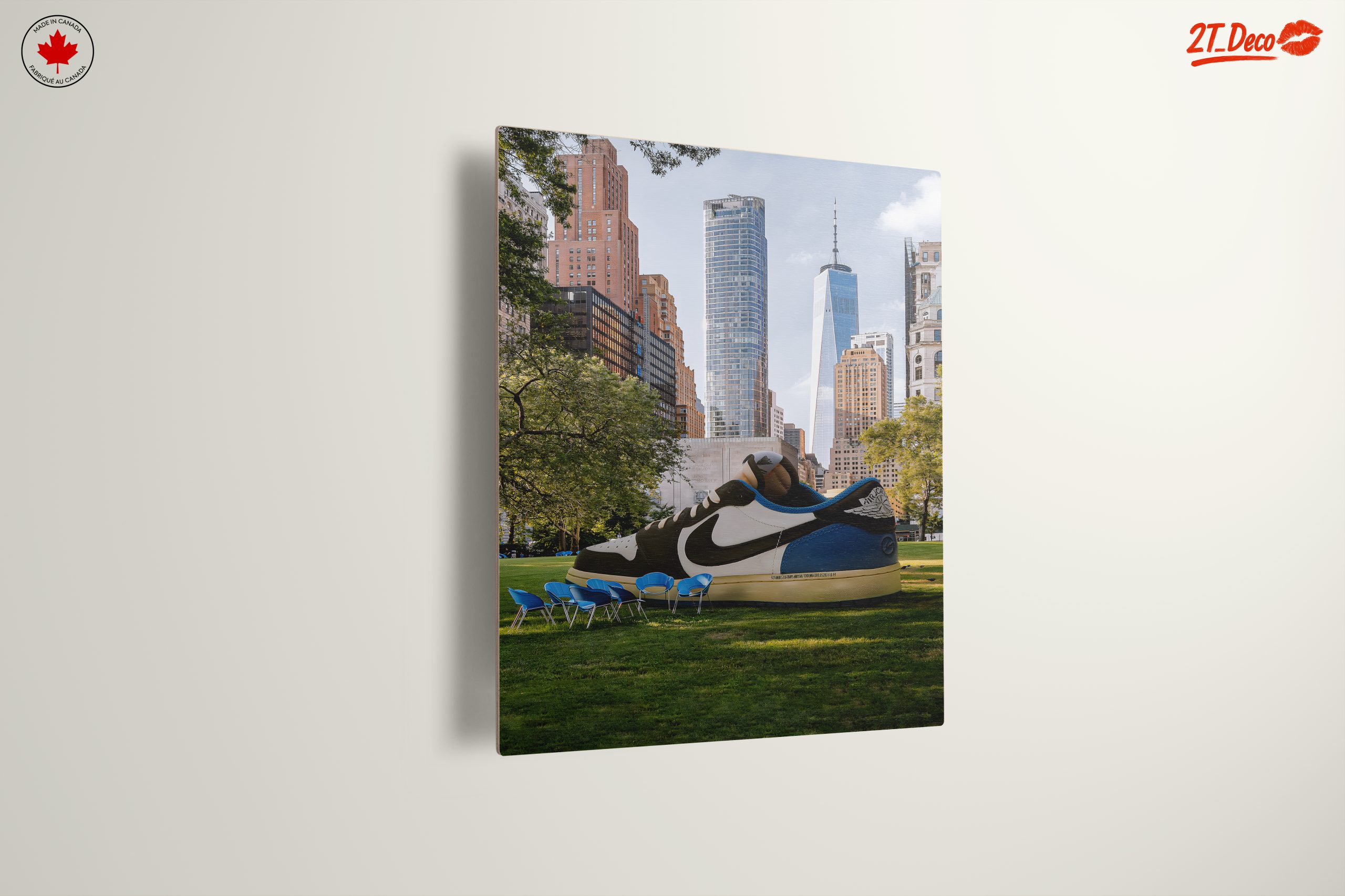 Urban Scene with Giant Nike Sneaker - Image 13