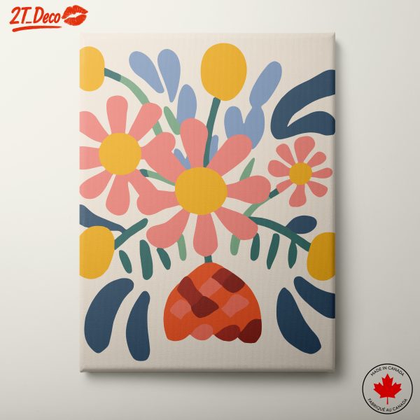 Colorful Botanical Abstract Art Design