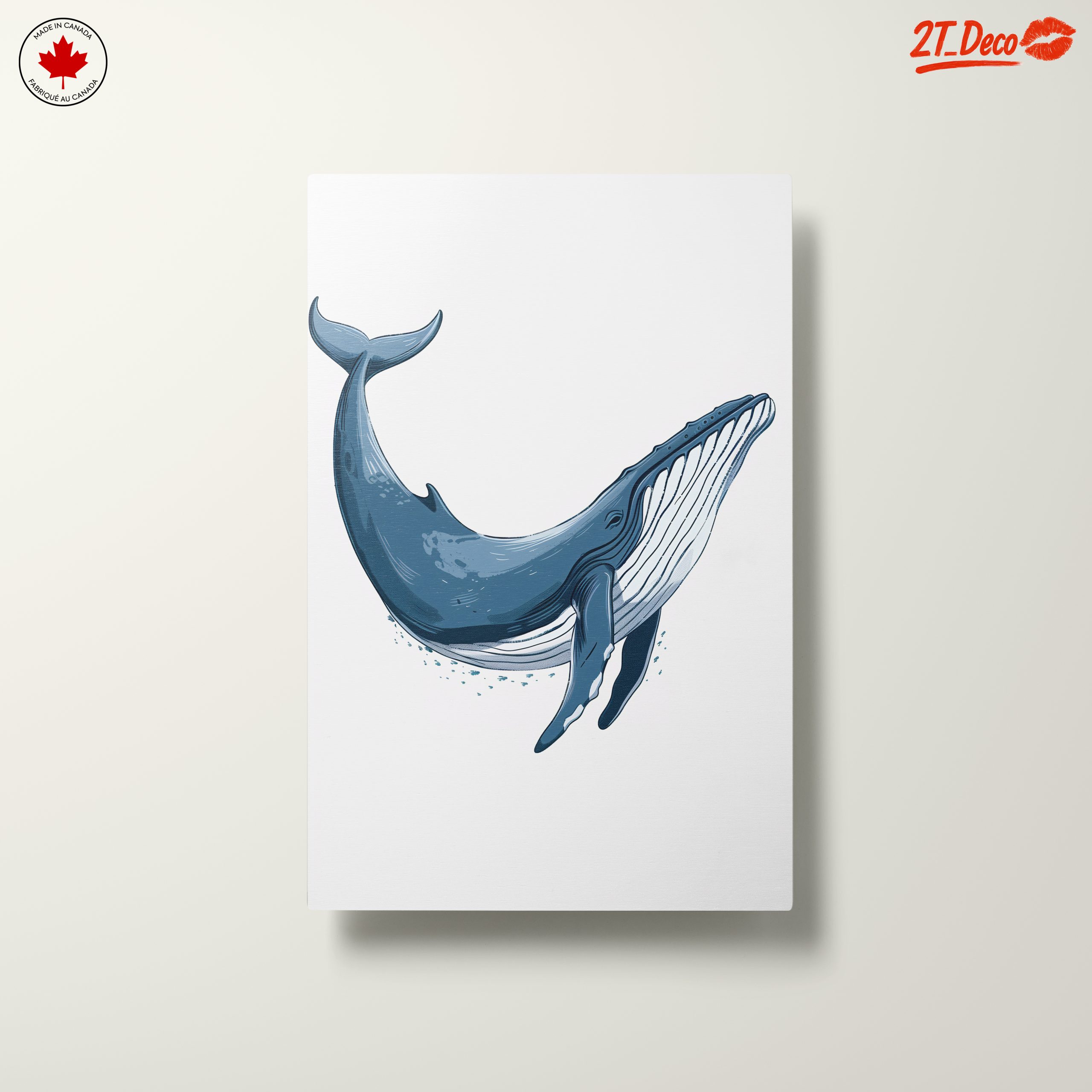 Abstract Blue Whale Illustration Art - Image 10
