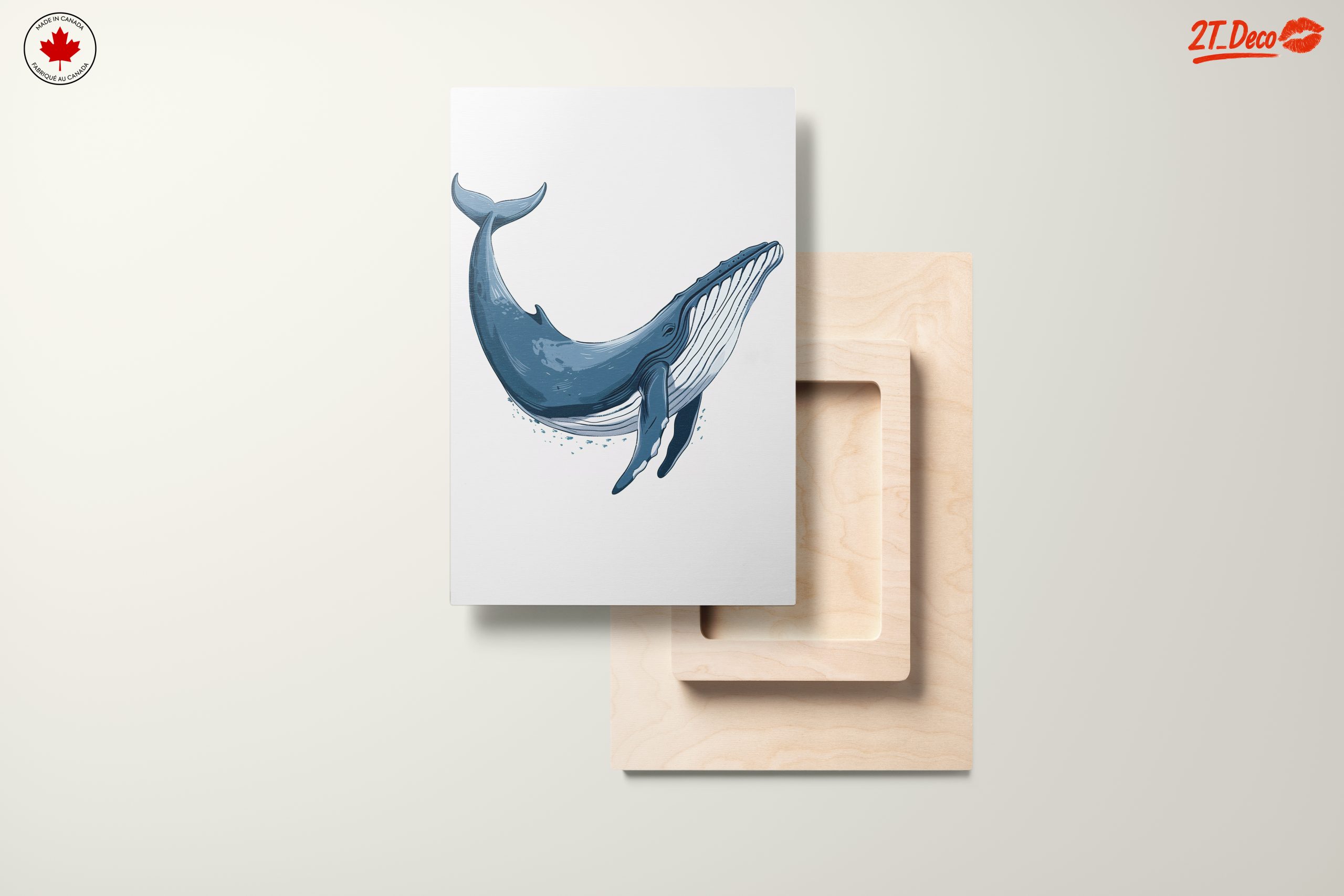 Abstract Blue Whale Illustration Art - Image 11