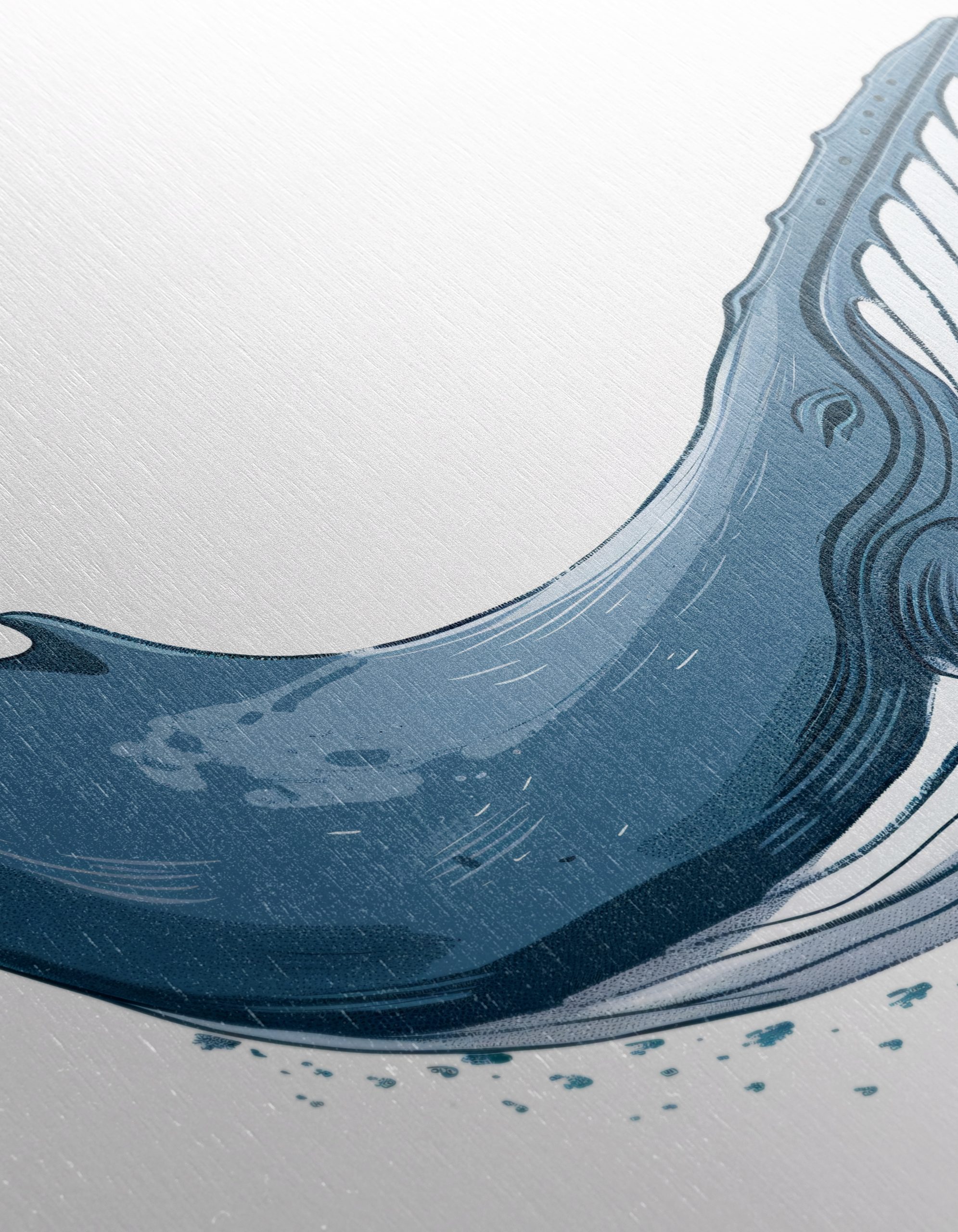 Abstract Blue Whale Illustration Art - Image 12