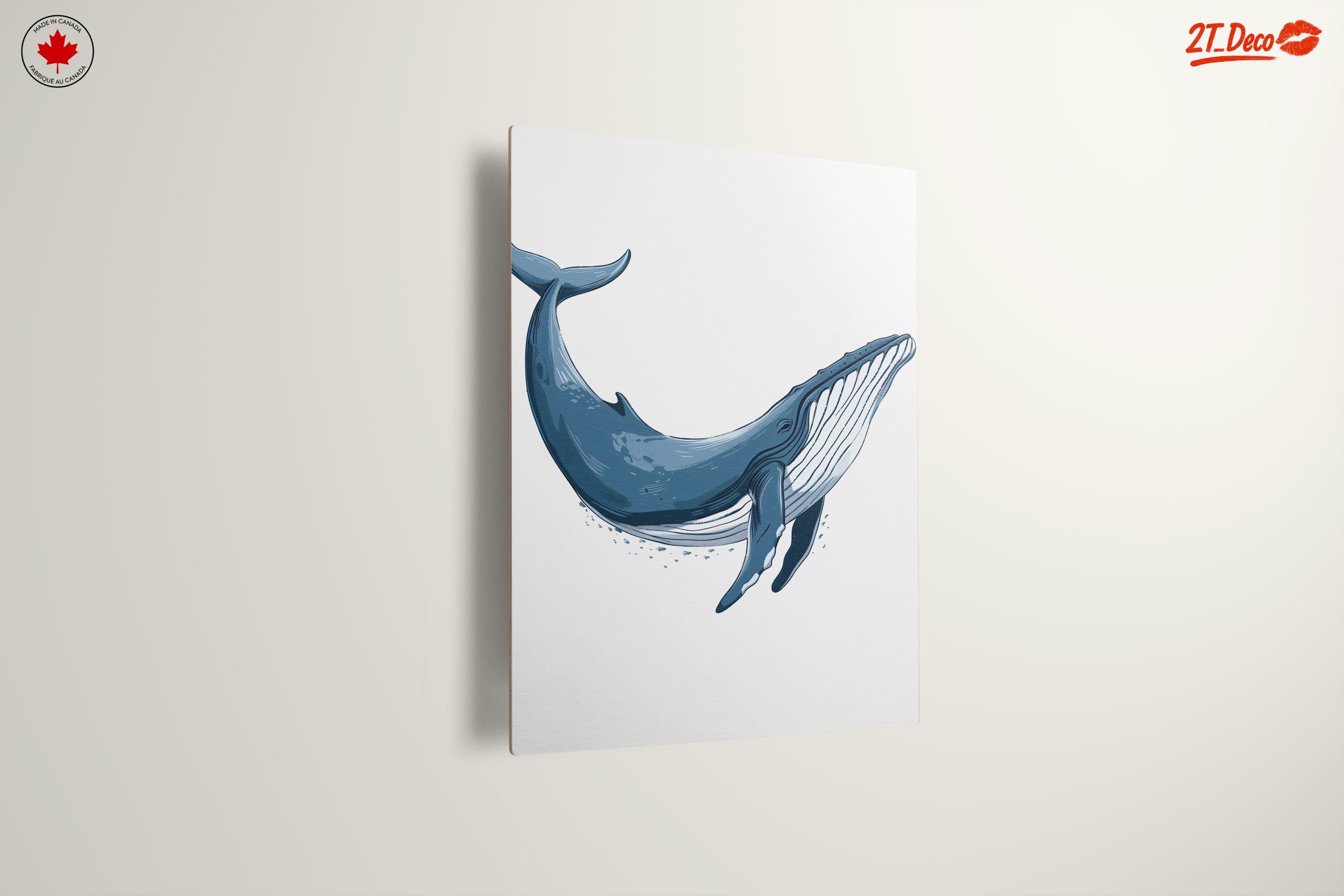 Abstract Blue Whale Illustration Art - Image 13