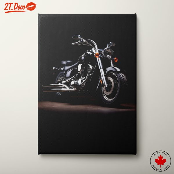 Classic Motorcycle in Focus