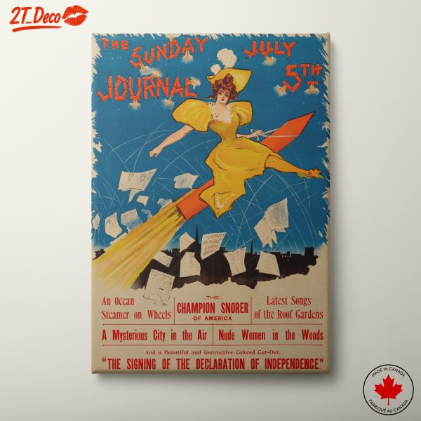 Vintage Sunday Journal Poster Art