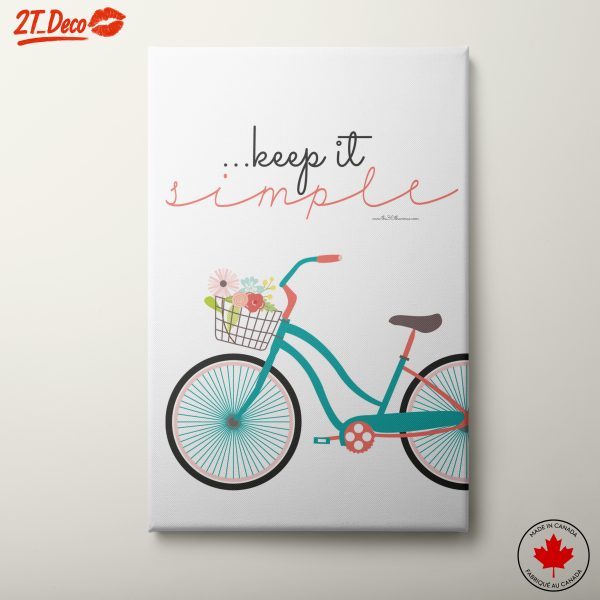 Bicycle Artwork with Floral Accents