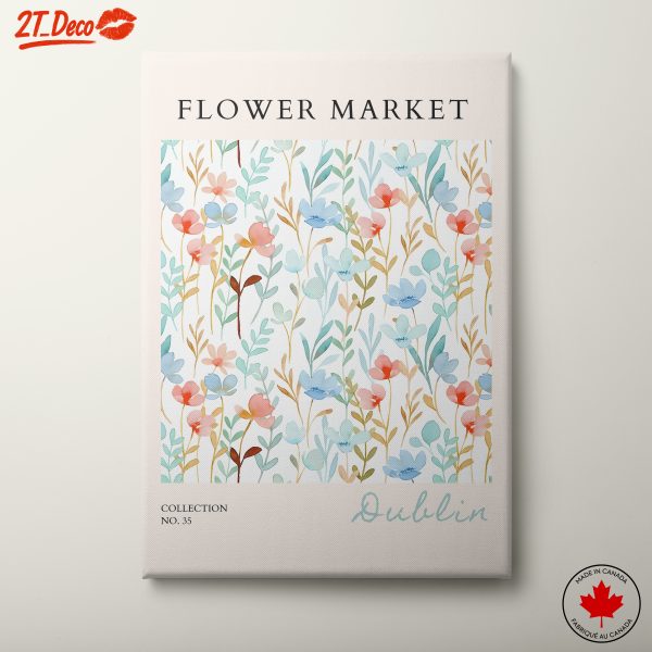 Watercolor Flower Market Design