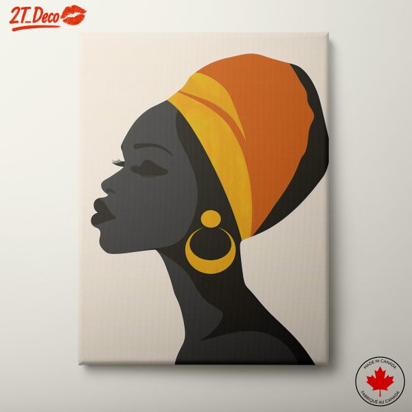 Elegant Afro Art Depiction
