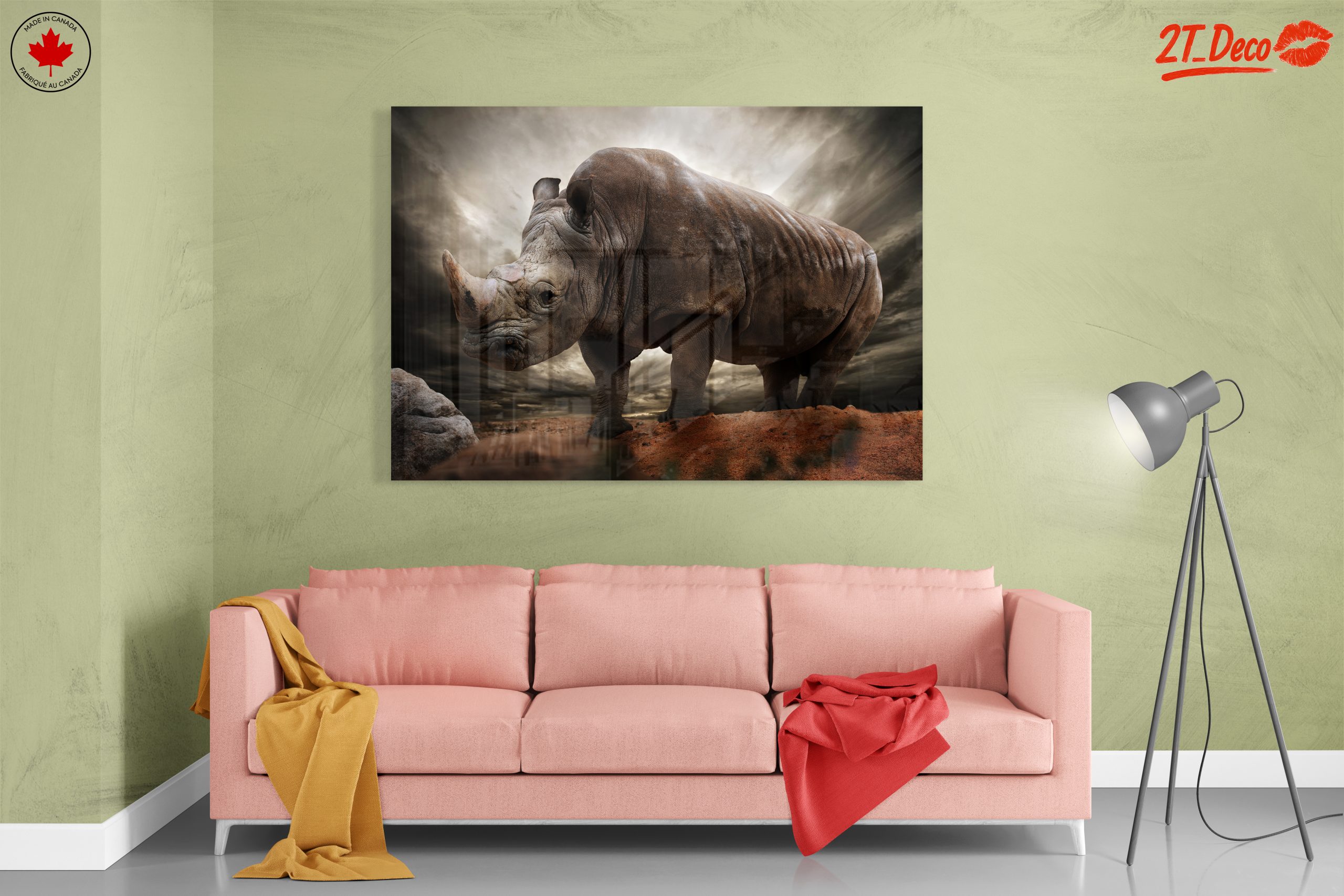 Majestic Rhinoceros in Dramatic Landscape 2 - Image 7