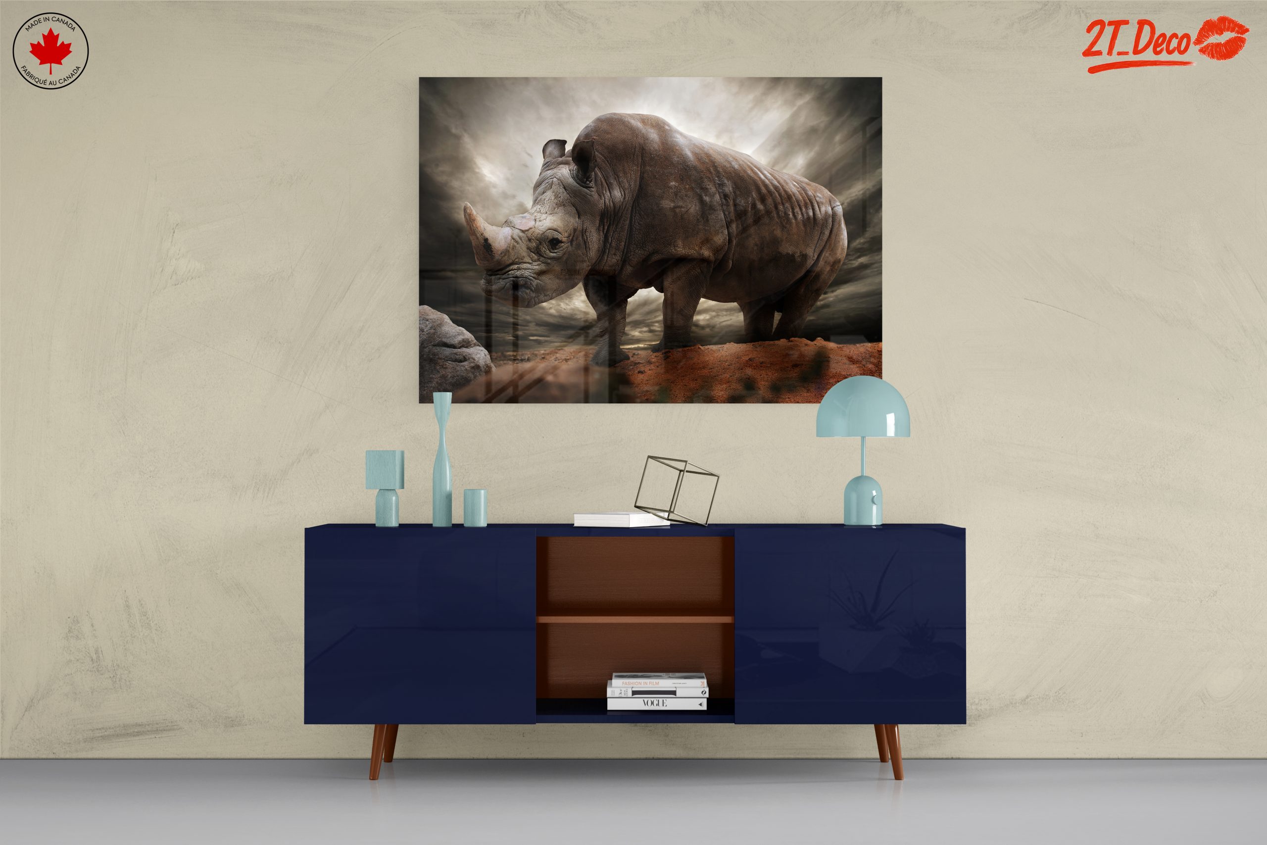 Majestic Rhinoceros in Dramatic Landscape 2 - Image 8