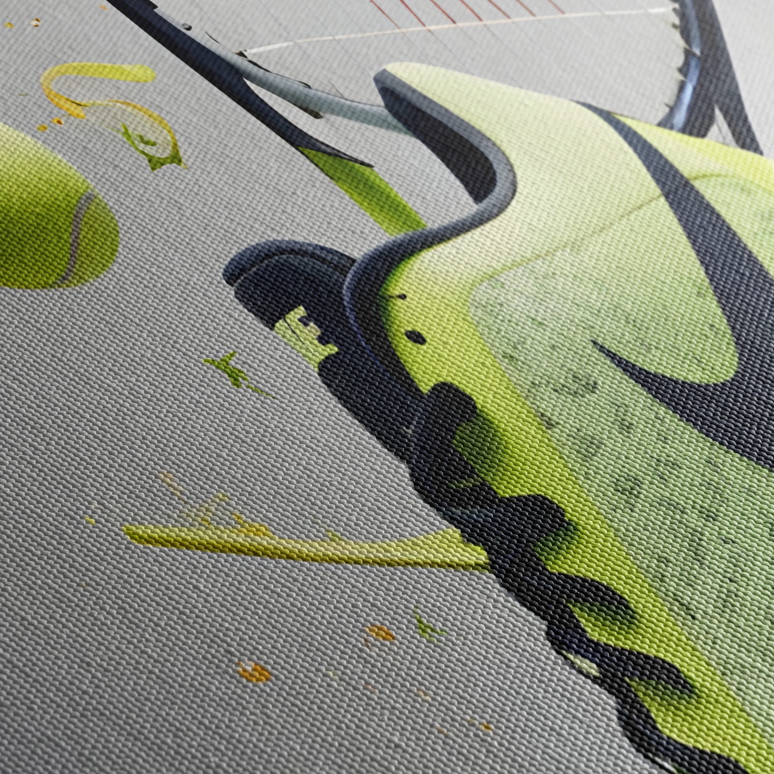Dynamic Nike Tennis Shoe and Balls - Image 5