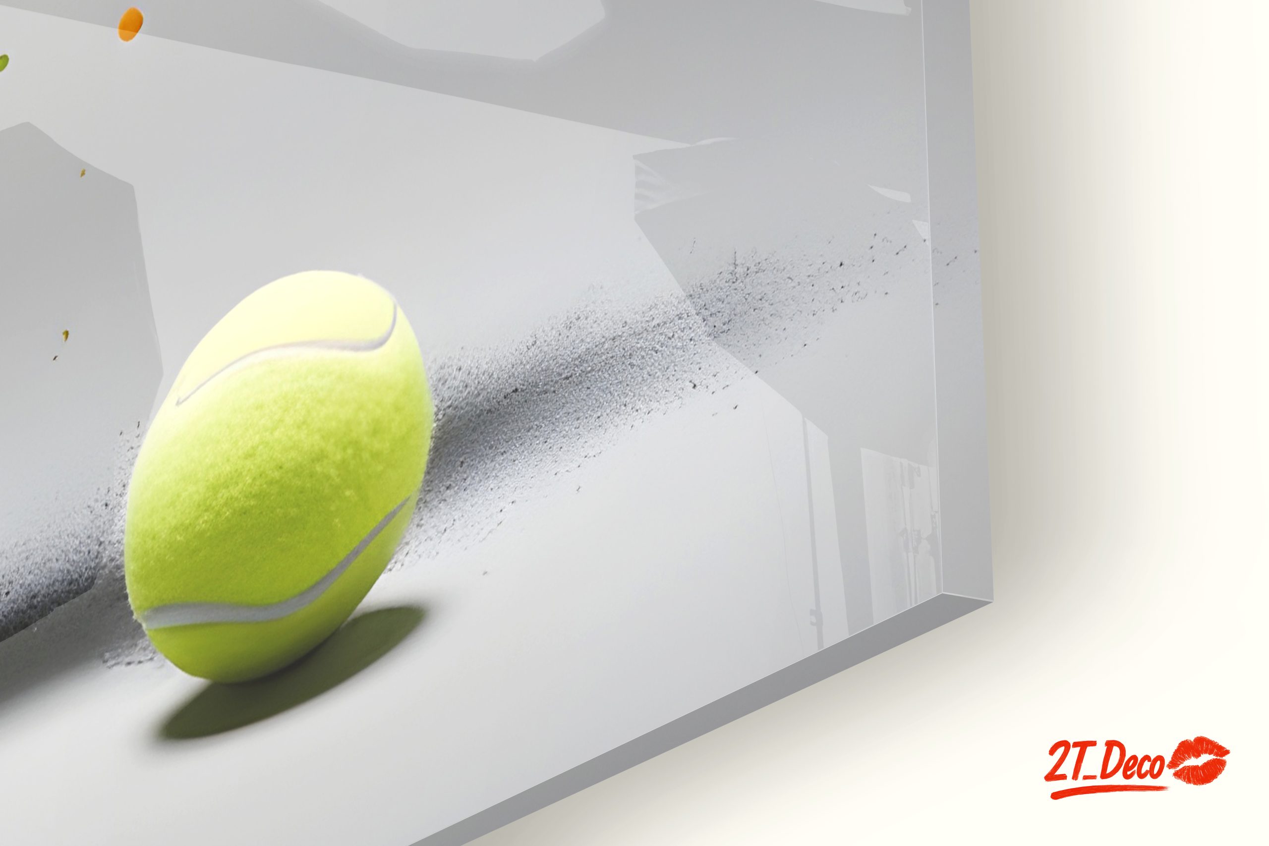 Dynamic Nike Tennis Shoe and Balls - Image 9