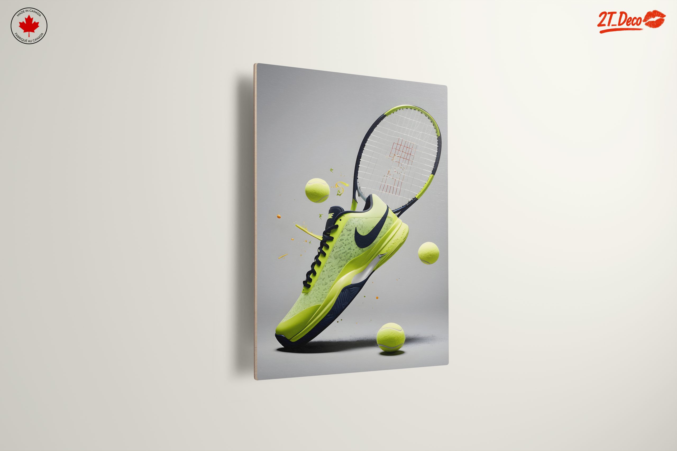 Dynamic Nike Tennis Shoe and Balls - Image 13