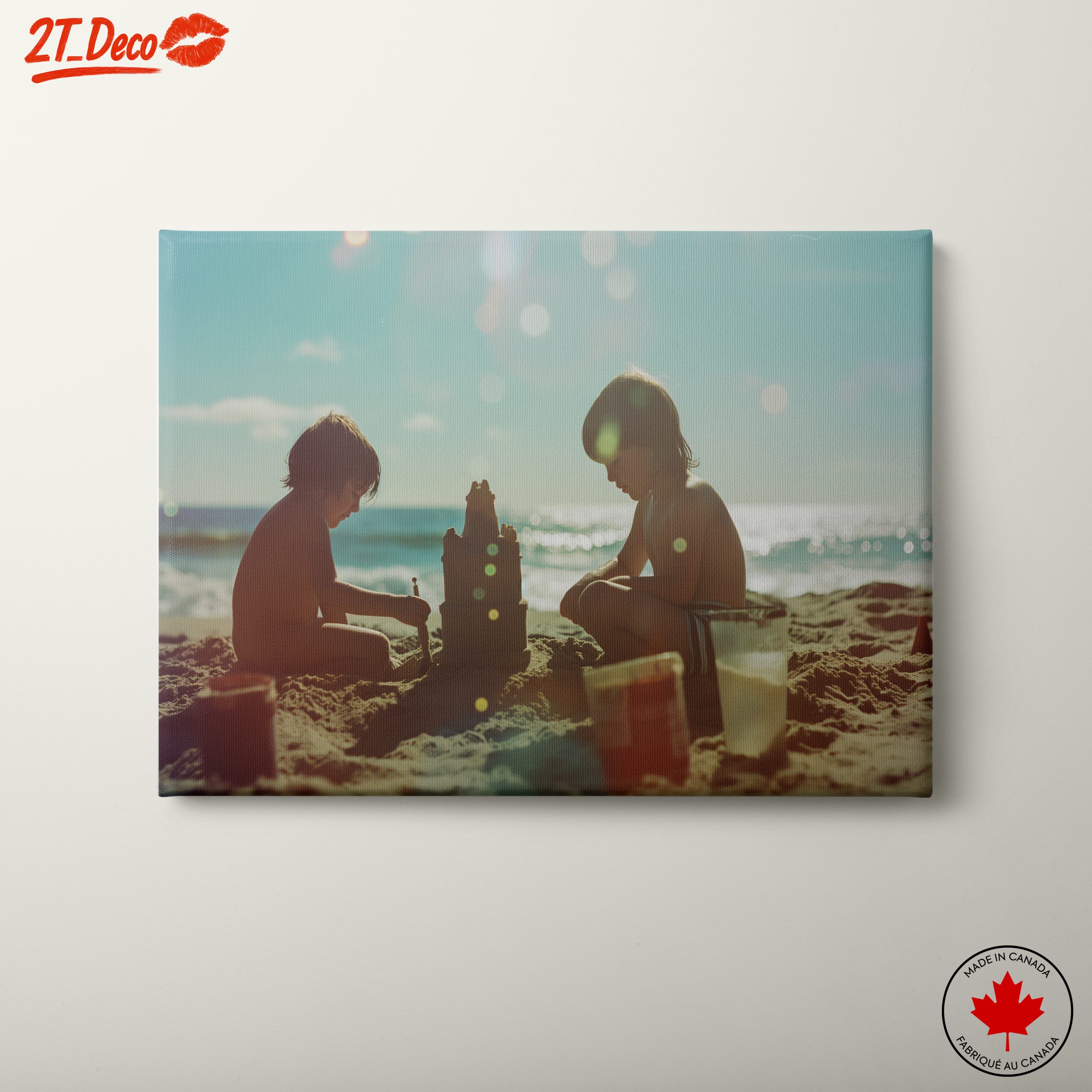 Children Playing at the Beach