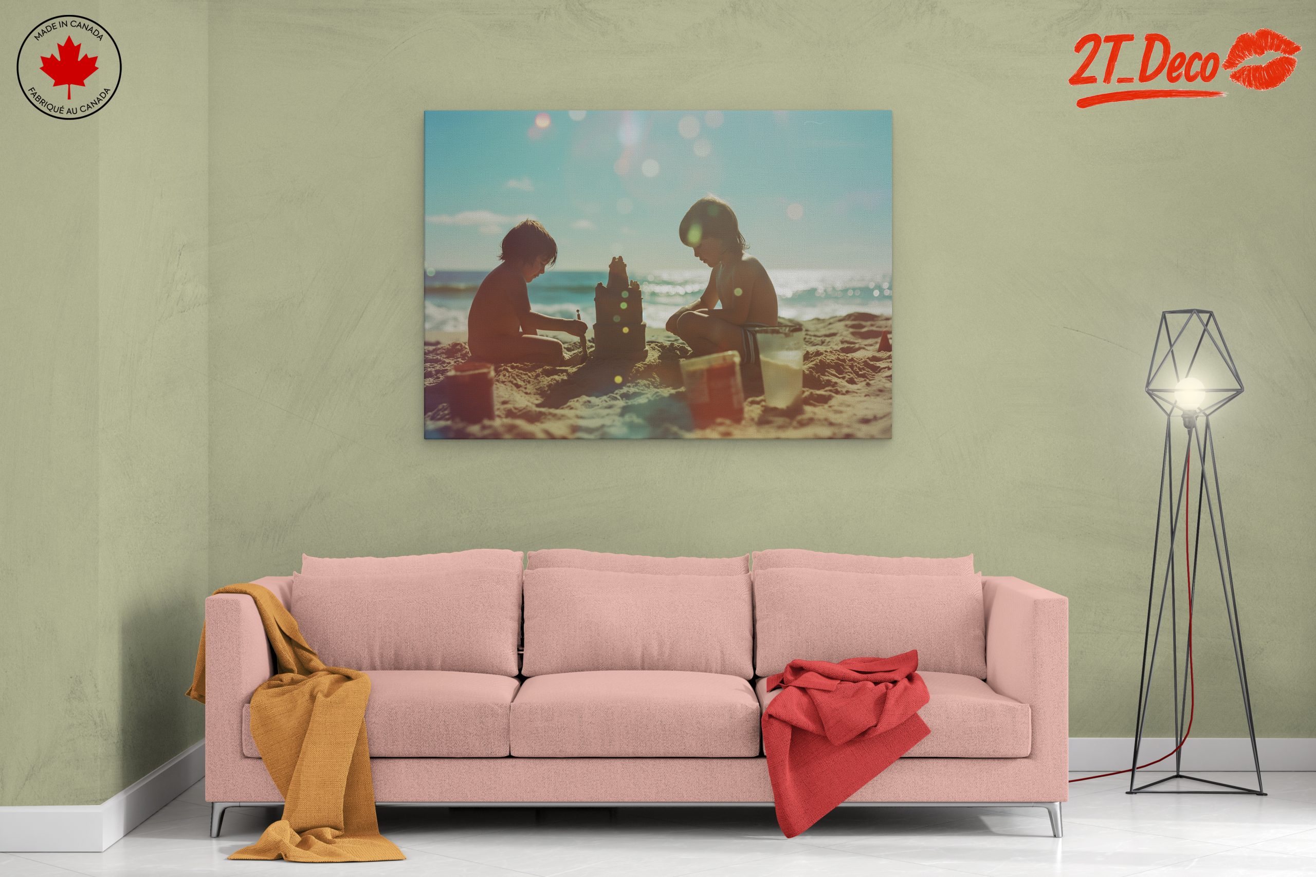 Children Playing at the Beach - Image 2