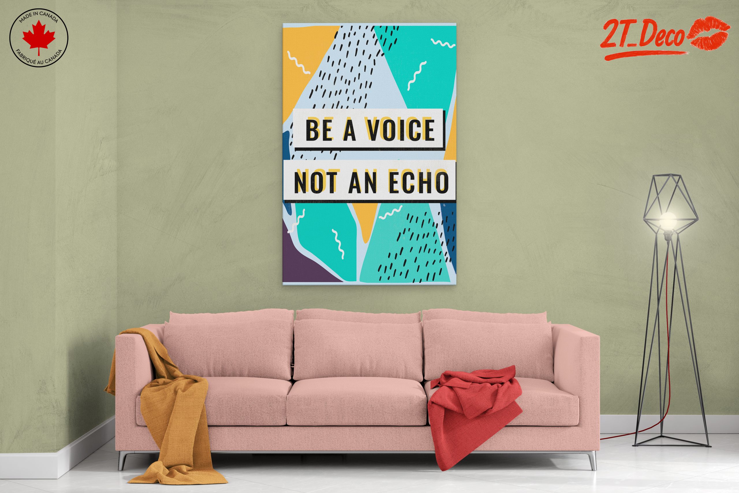 Be A Voice Not An Echo Inspirational Art - Image 2