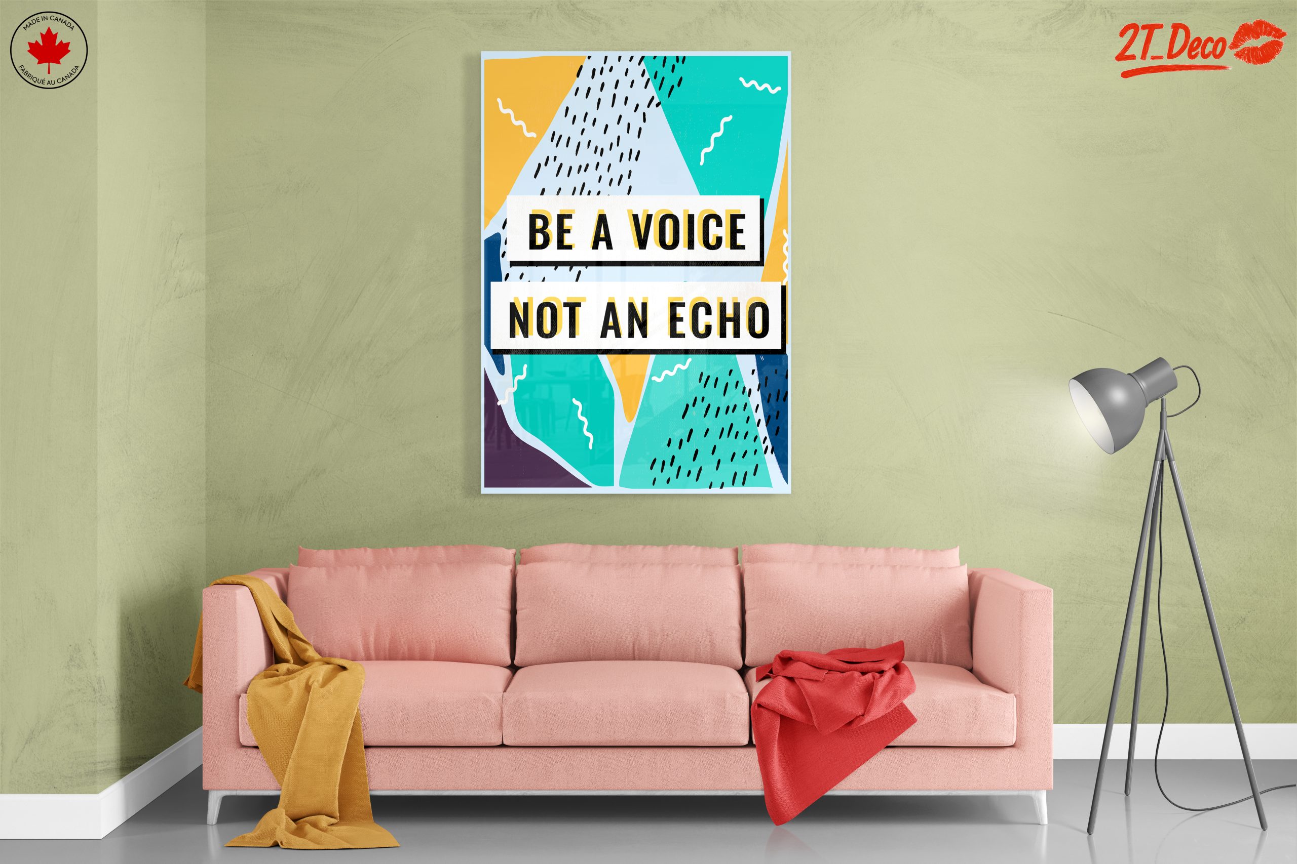 Be A Voice Not An Echo Inspirational Art - Image 7
