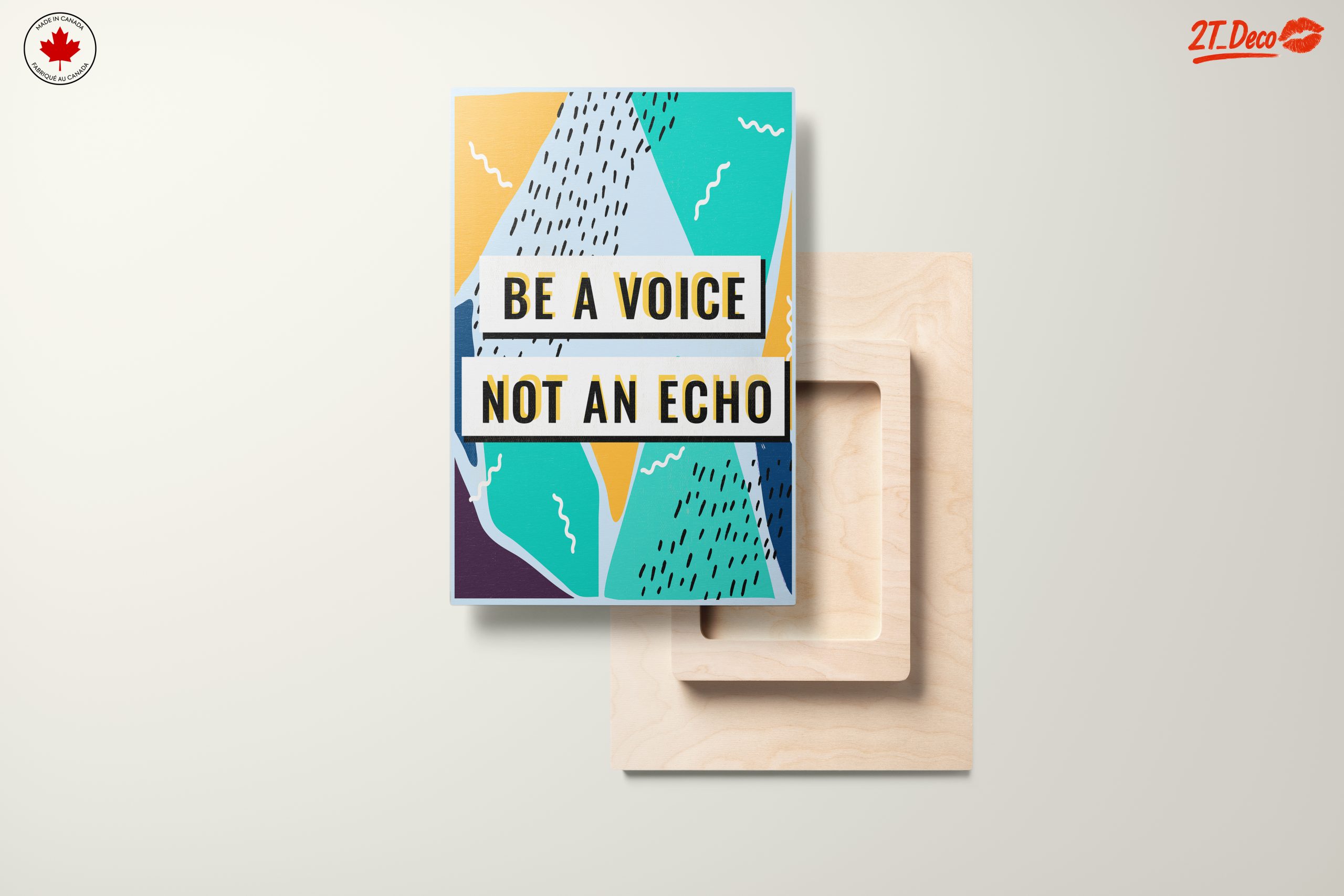 Be A Voice Not An Echo Inspirational Art - Image 11