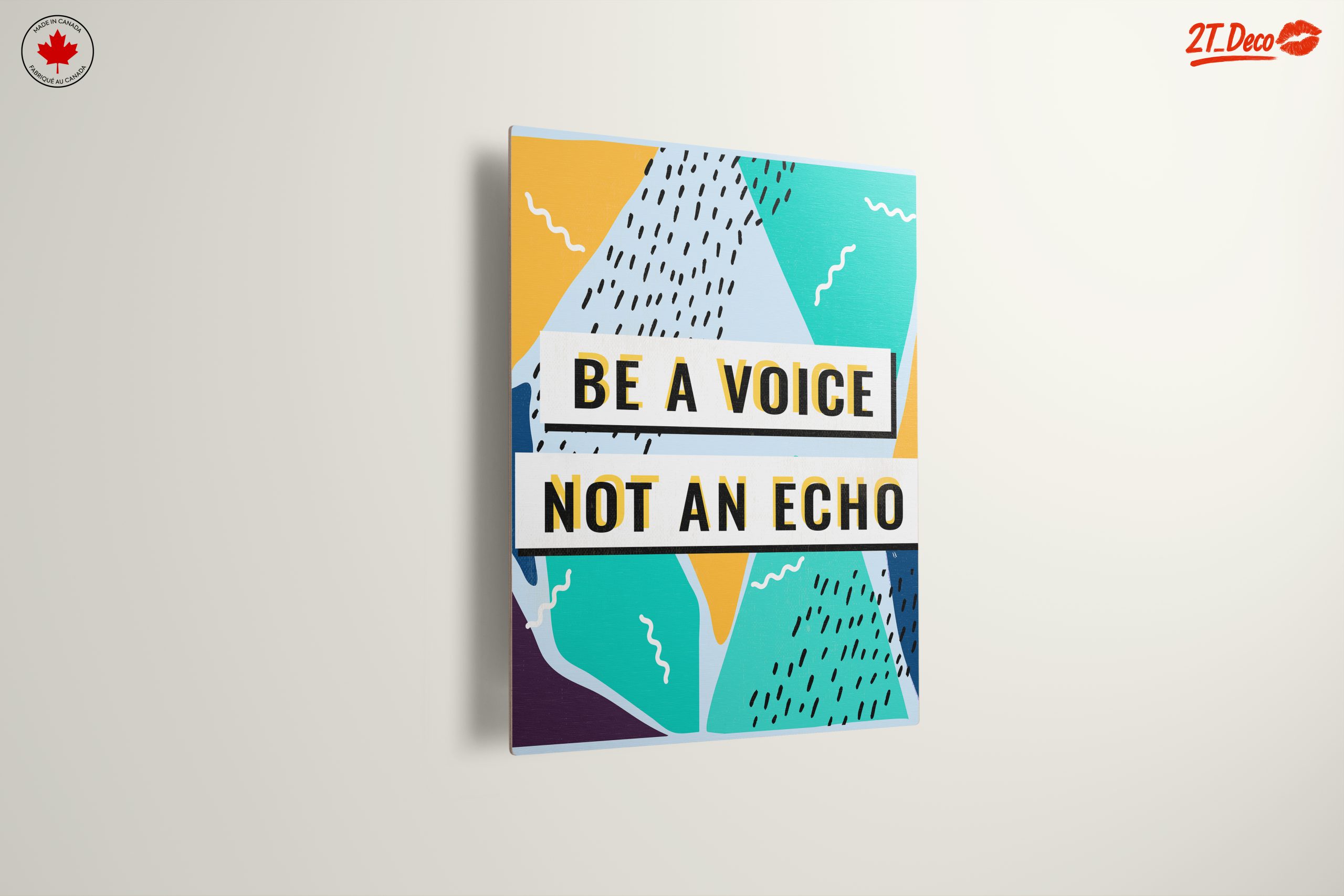 Be A Voice Not An Echo Inspirational Art - Image 13