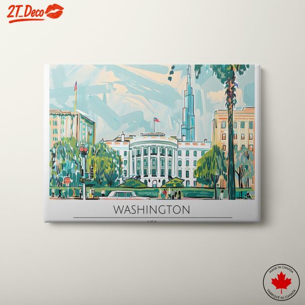 Washington DC City Landscape Art