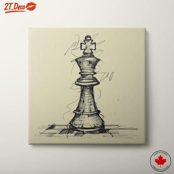 Stylized Chess King Artwork 2