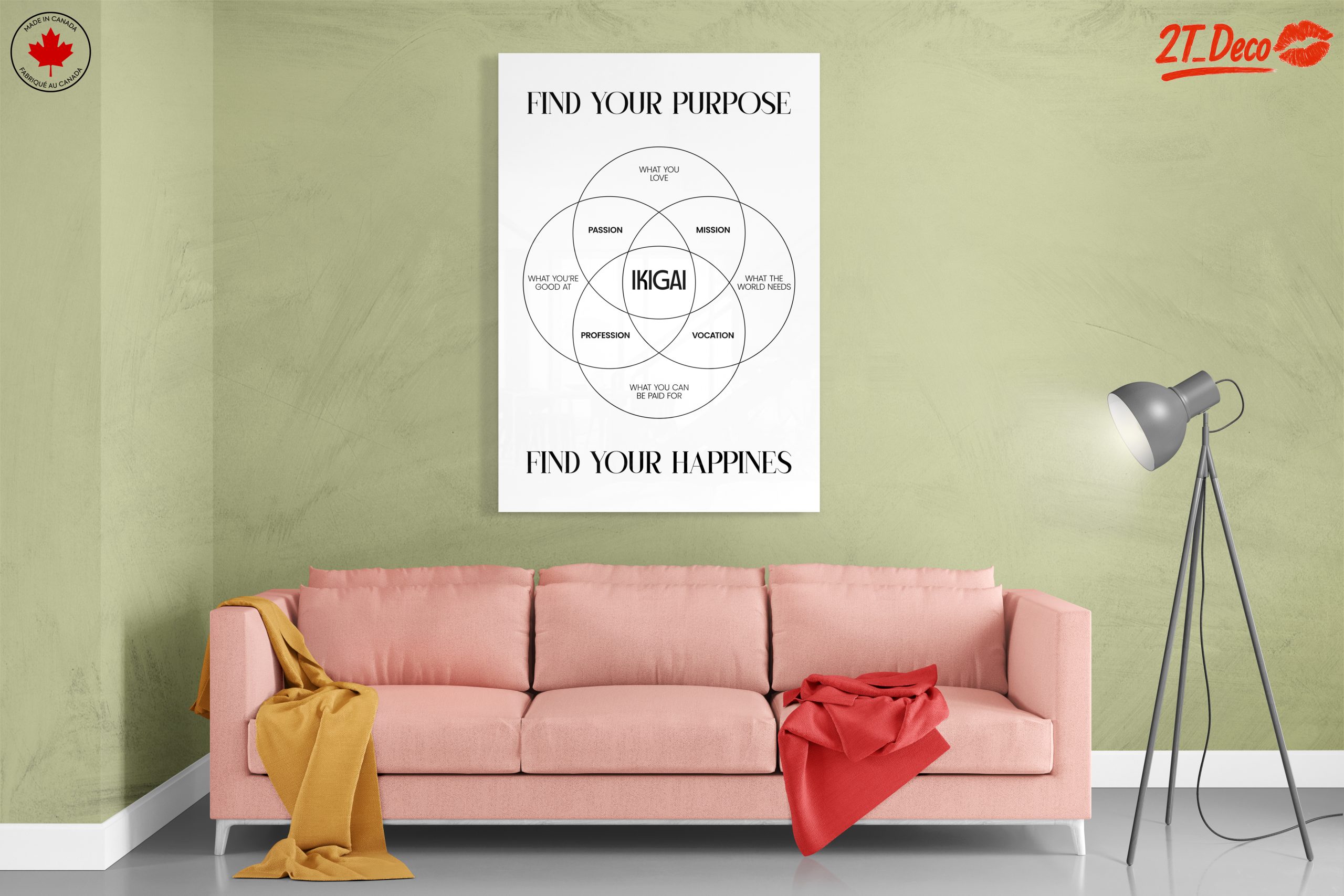 Find Your Purpose with Ikigai Chart Art - Image 7
