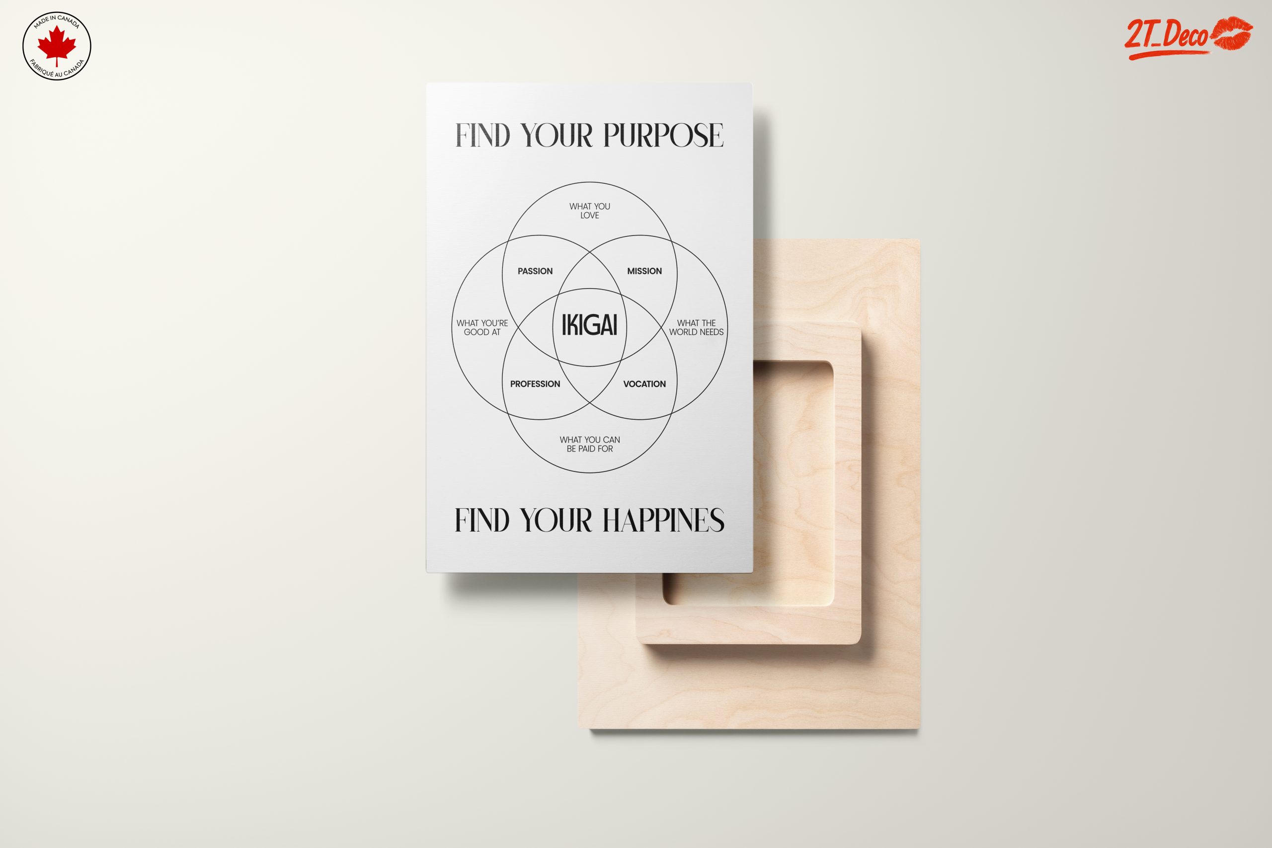 Find Your Purpose with Ikigai Chart Art - Image 11