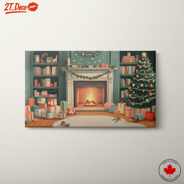 Cozy Christmas Living Room Setting