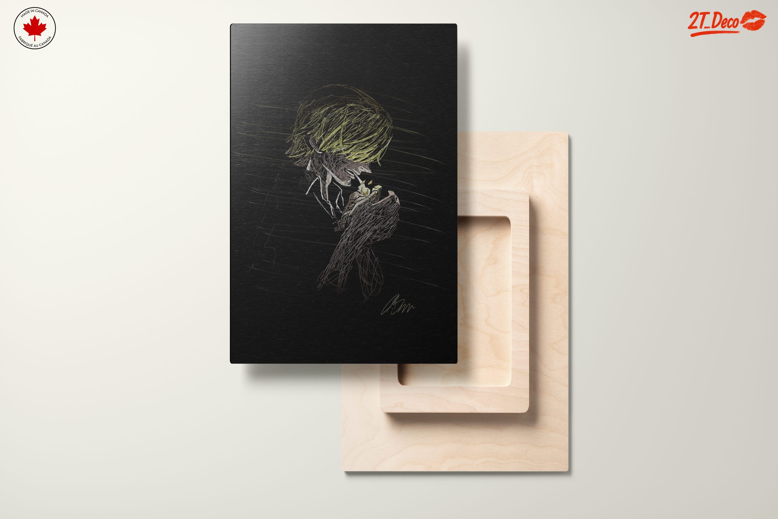 Stylized Character Artwork of Emotional Interaction - Image 11