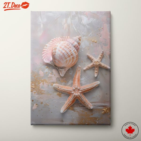 Elegant Shells and Starfish Art